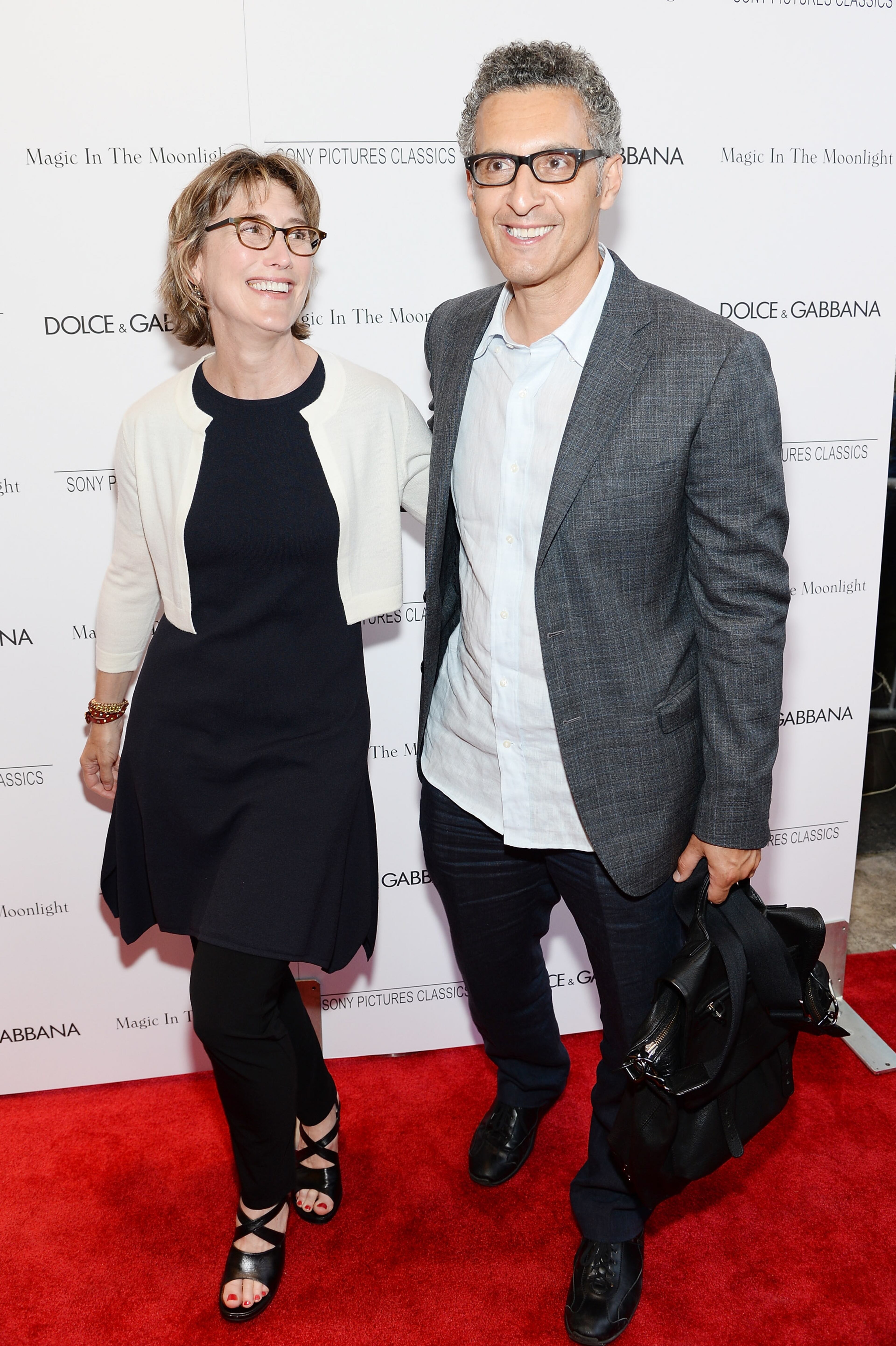 NEW YORK, NY - JULY 17: Actors Katherine Borowitz and John Turturro attend the "Magic In The Moonlight" premiere at the Paris Theater on July 17, 2014 in New York City. (Photo by Dimitrios Kambouris/Getty Images)