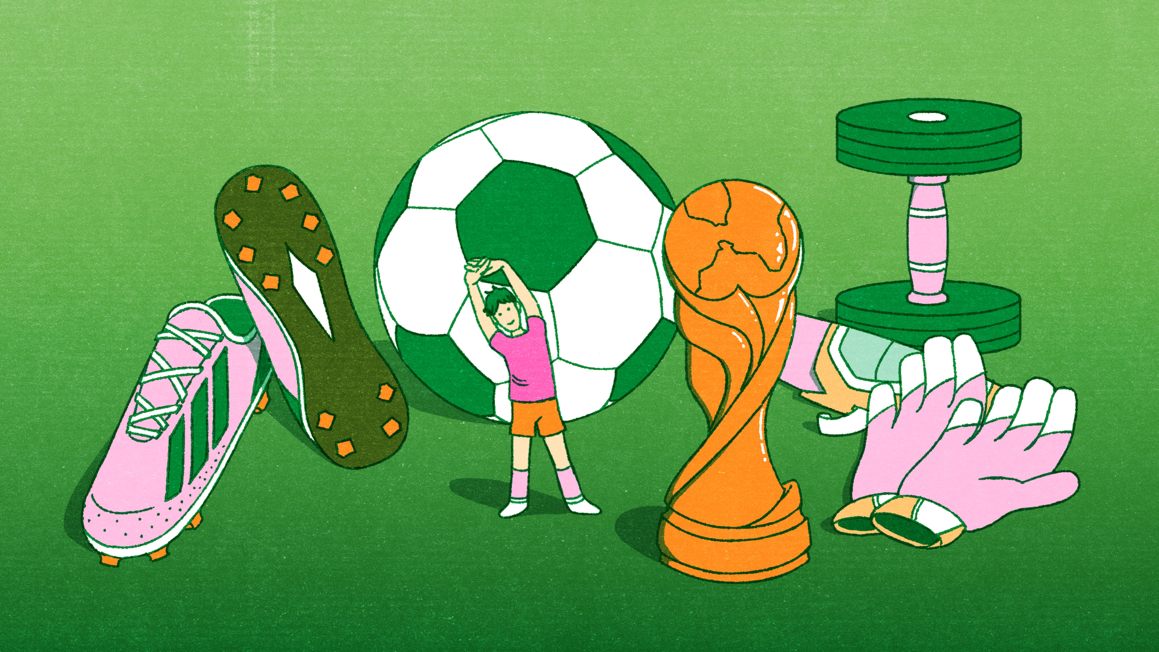 Before sprinting onto the field, soccer players of all levels can reduce their risk of injury by following these practical tips. (Illustration: Suejee Lee for the AJC)