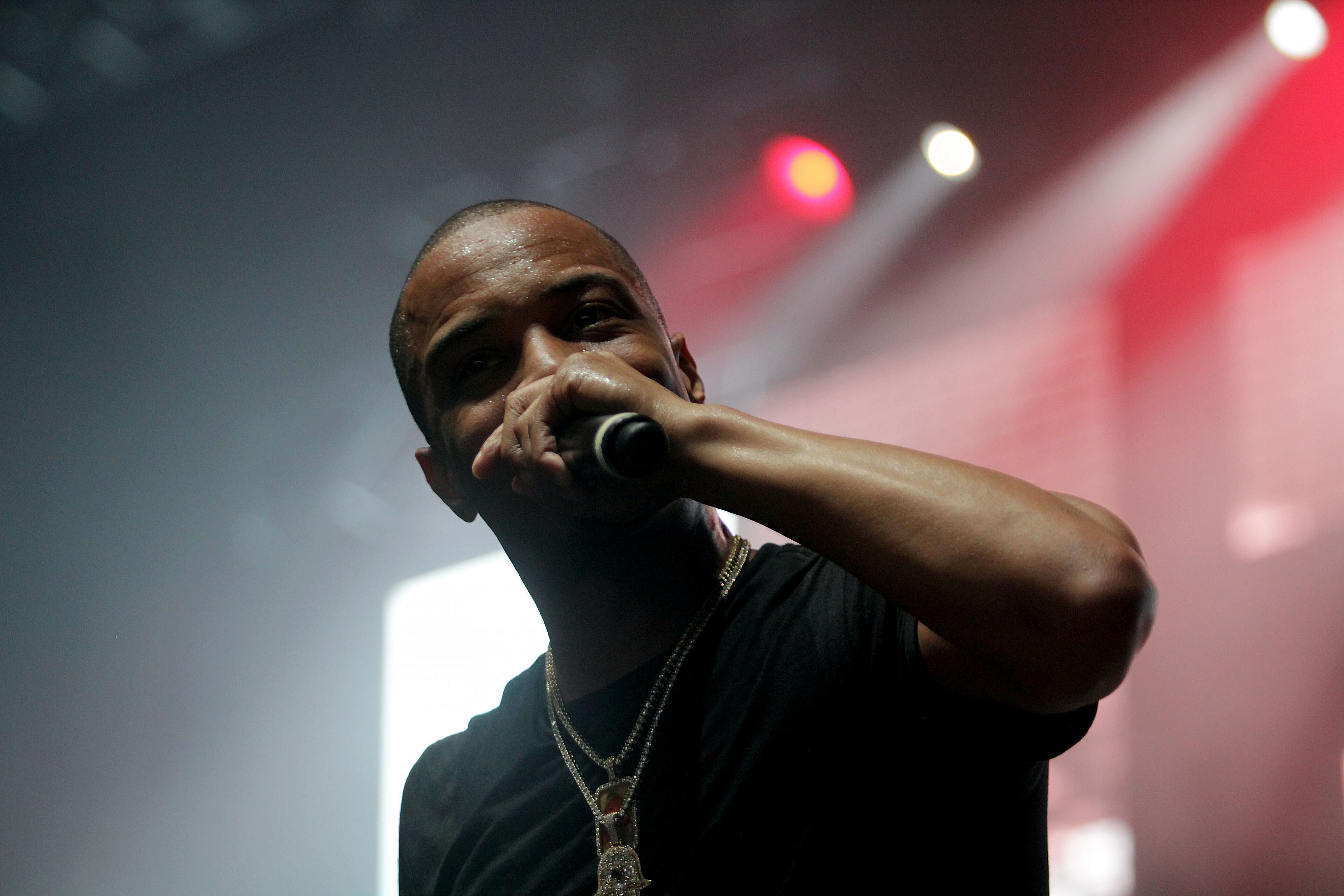 T.I. performing at the Tycoon Music Festival at the Ceraillis Amphitheatre in Atlanta on Saturday, June 8, 2019. (Akili-Casundria Ramsess/Eye of Ramsess Media)