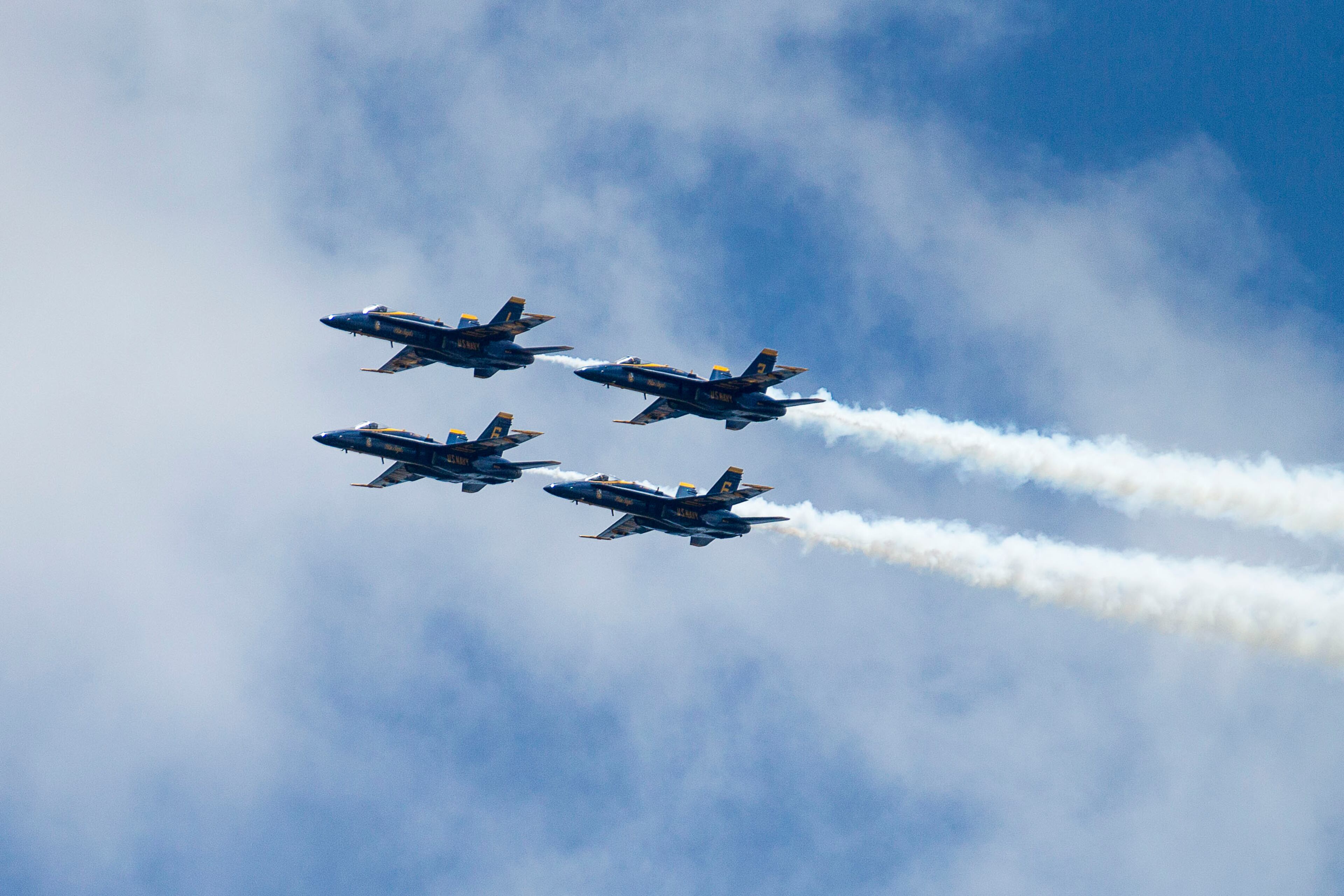 7/16/2019 -- Pensacola, Florida -- The United States Navy Blue Angels perform at the National Navy Aviation Museum in Pensacola, Tuesday, July 16, 2019. (Alyssa Pointer/alyssa.pointer@ajc.com)