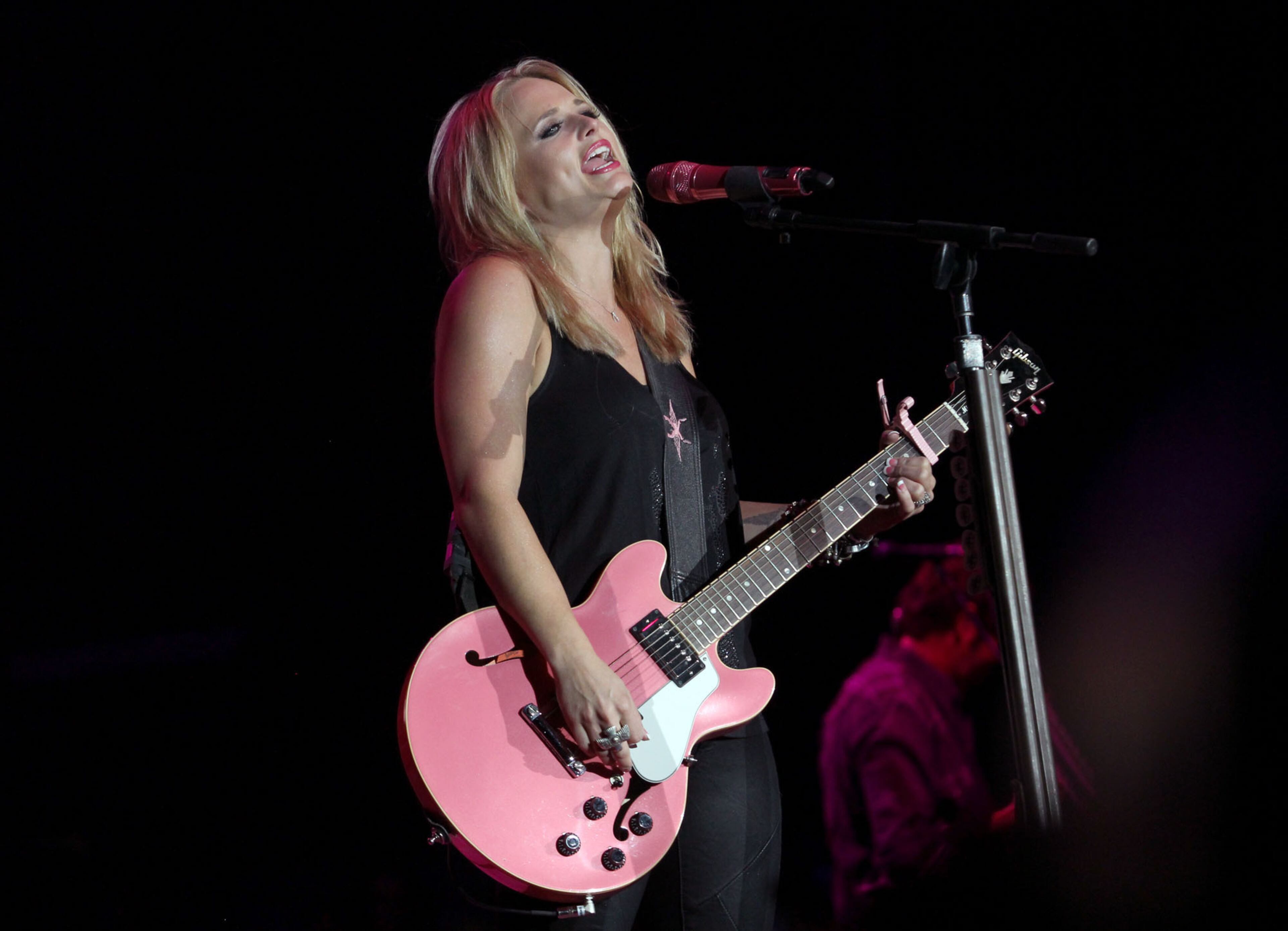 Miranda Lambert performs on her "Locked & Reloaded Tour" at Aaron's Amphitheatre at Lakewood in Atlanta Thursday, Sept. 19, 2013.