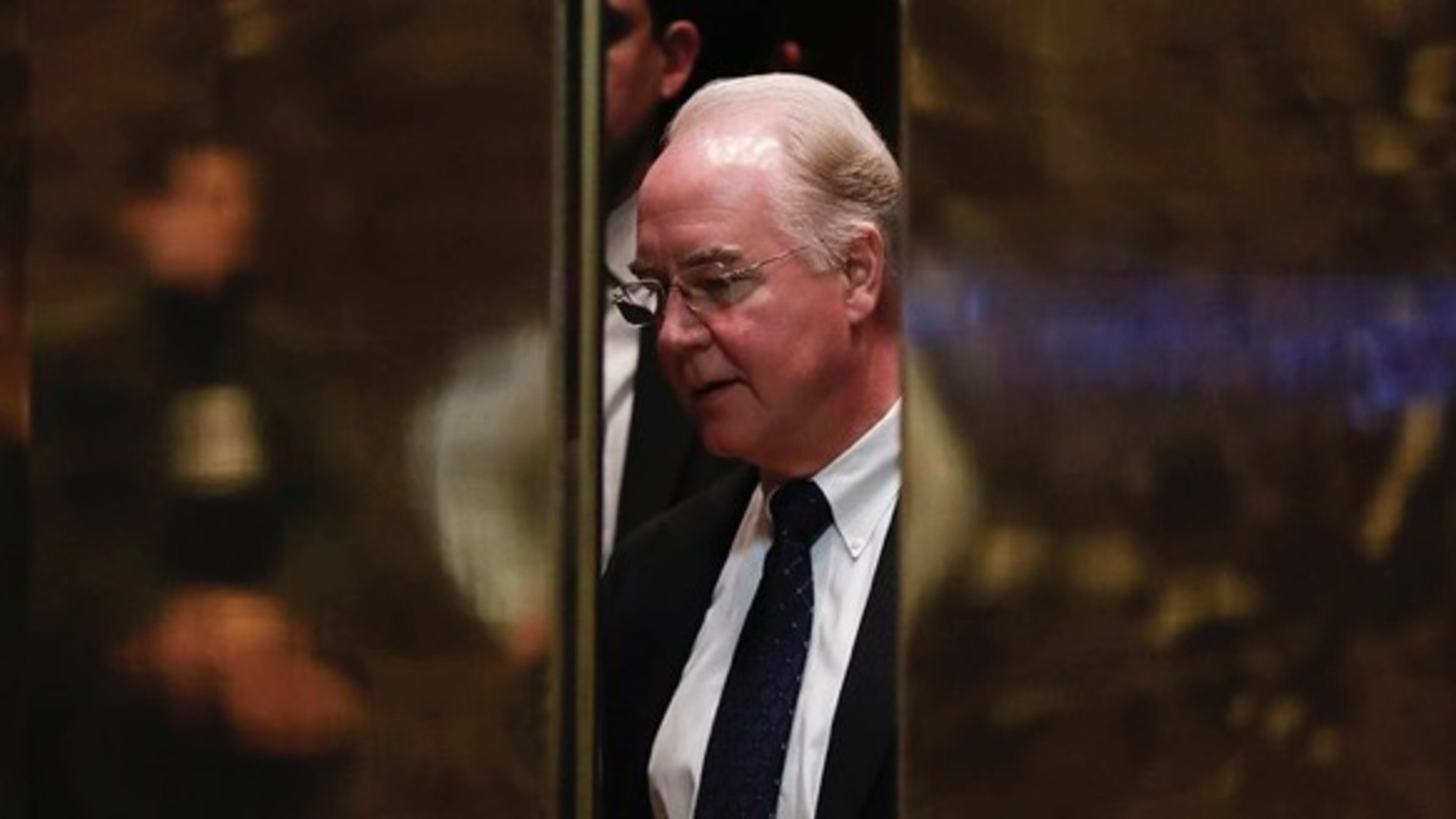 Former Georgia Rep. Tom Price at Trump Tower on Wednesday. AP/Carolyn Kaster