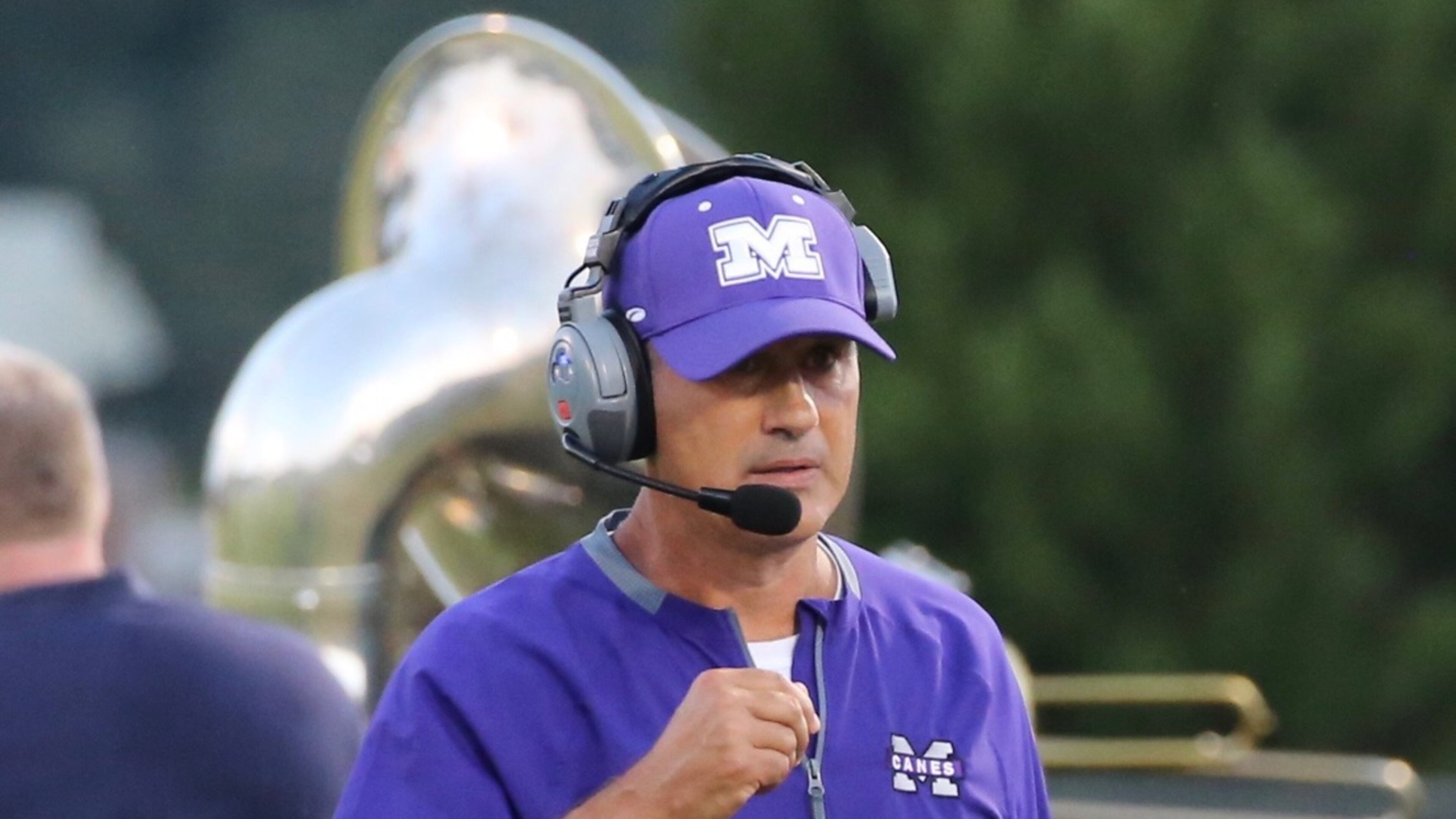 Monroe Area head coach Kevin Reach