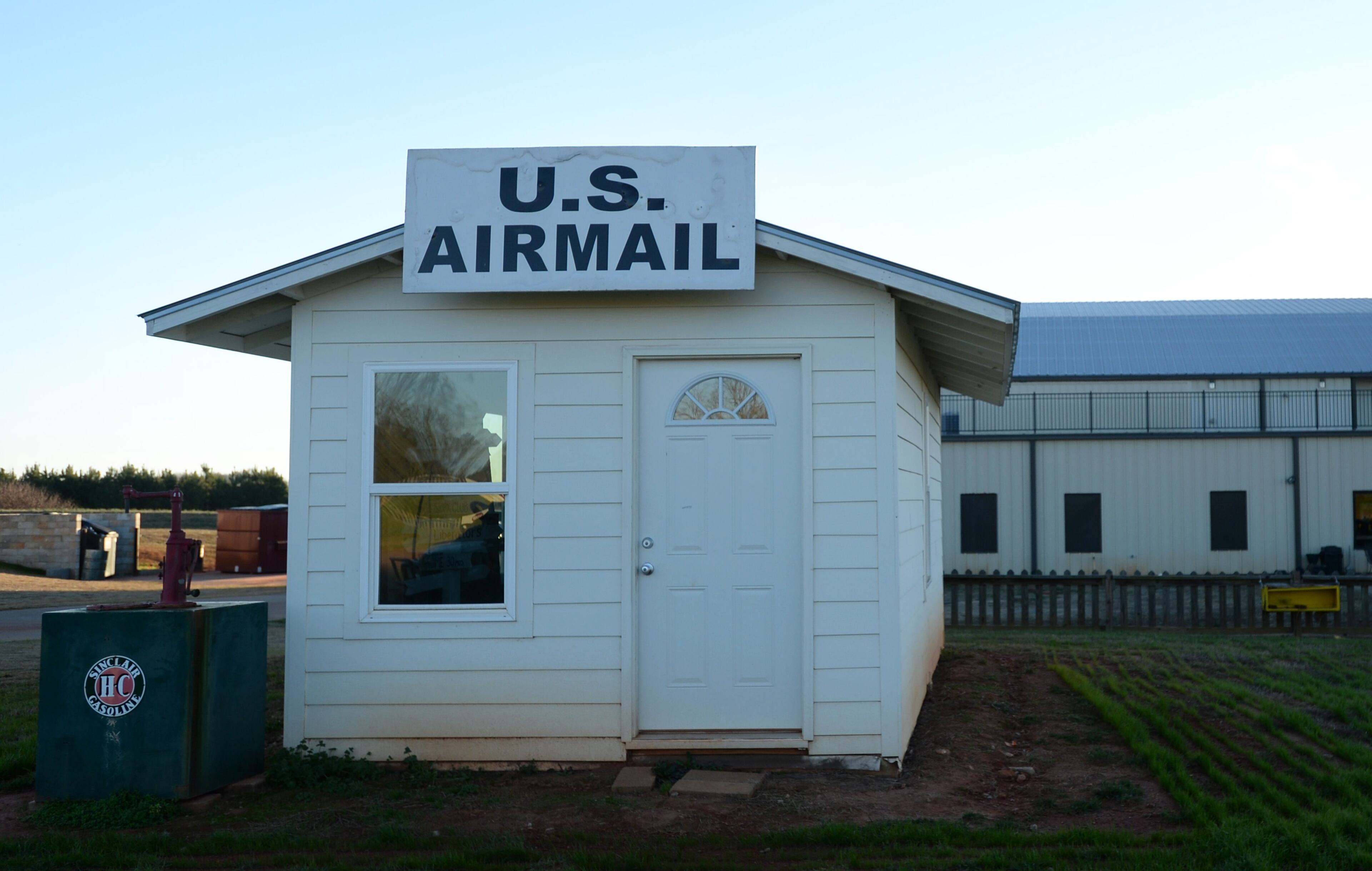 The airmail shack is a replica of airmail buildings used in the 1920's. This picture was taken at the Candler Field Museum in Williamson on Wednesday, December 20, 2013. The Candler Field Museum was established to recreate the old Atlanta airport as it existed in the 1920's and 1930's. HYOSUB SHIN / HSHIN@AJC.COM