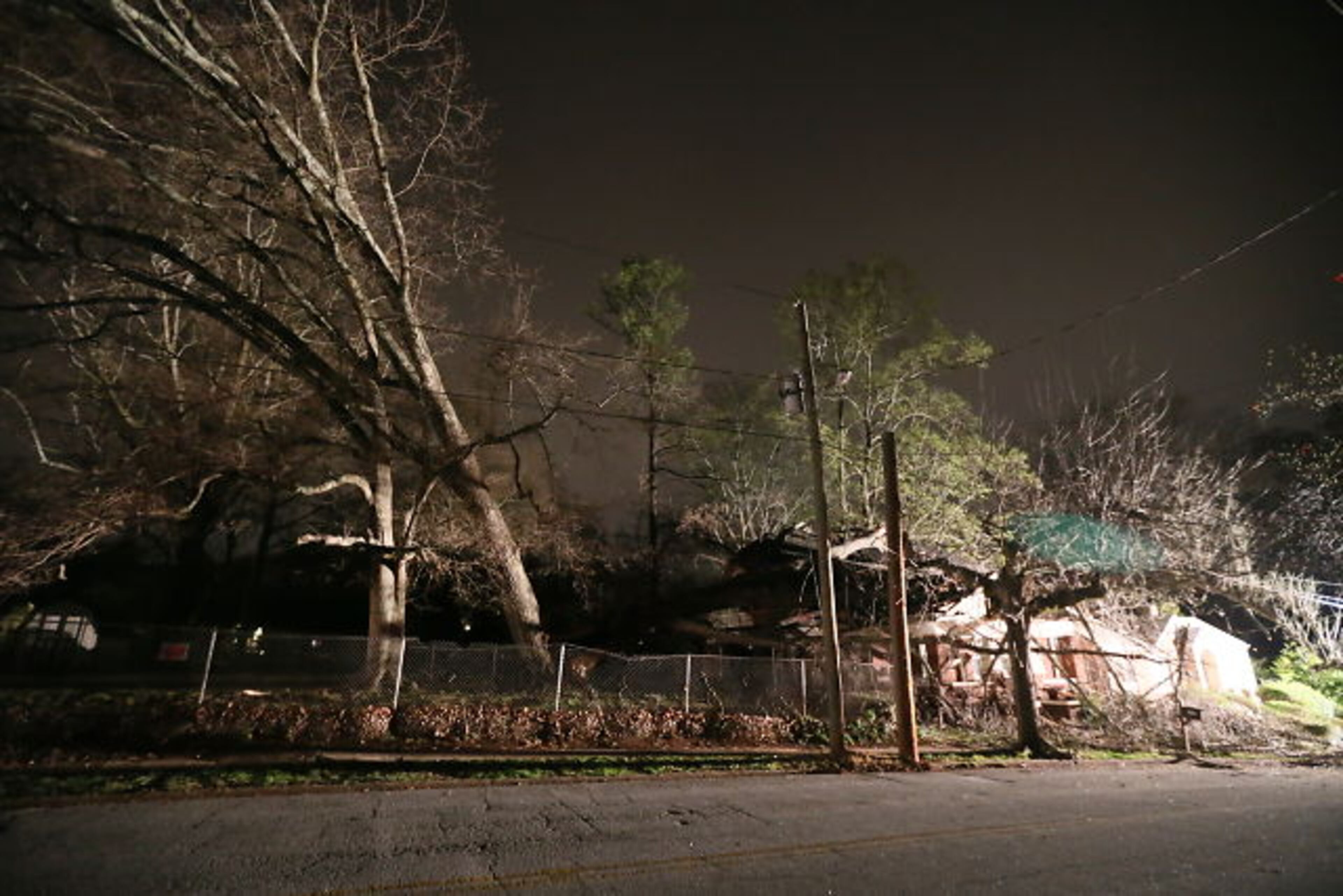 South McDonough Street will likely remain blocked through Wednesday afternoon as crews worked to remove the huge tree.