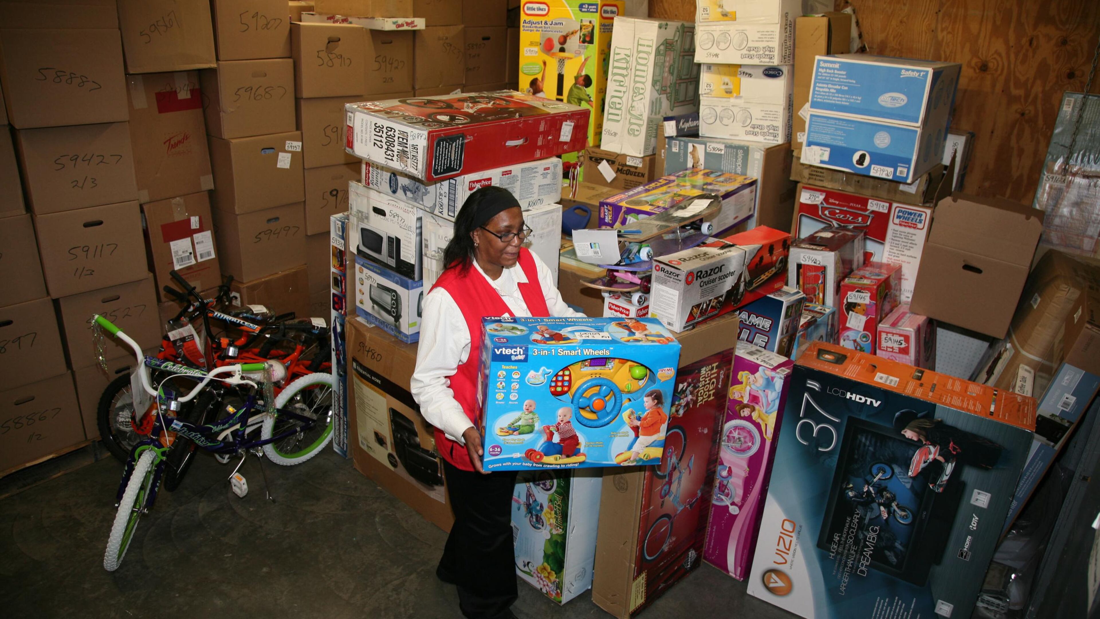 A Secret Santa paid the bill for layaway shoppers at a Long Island Walmart.
