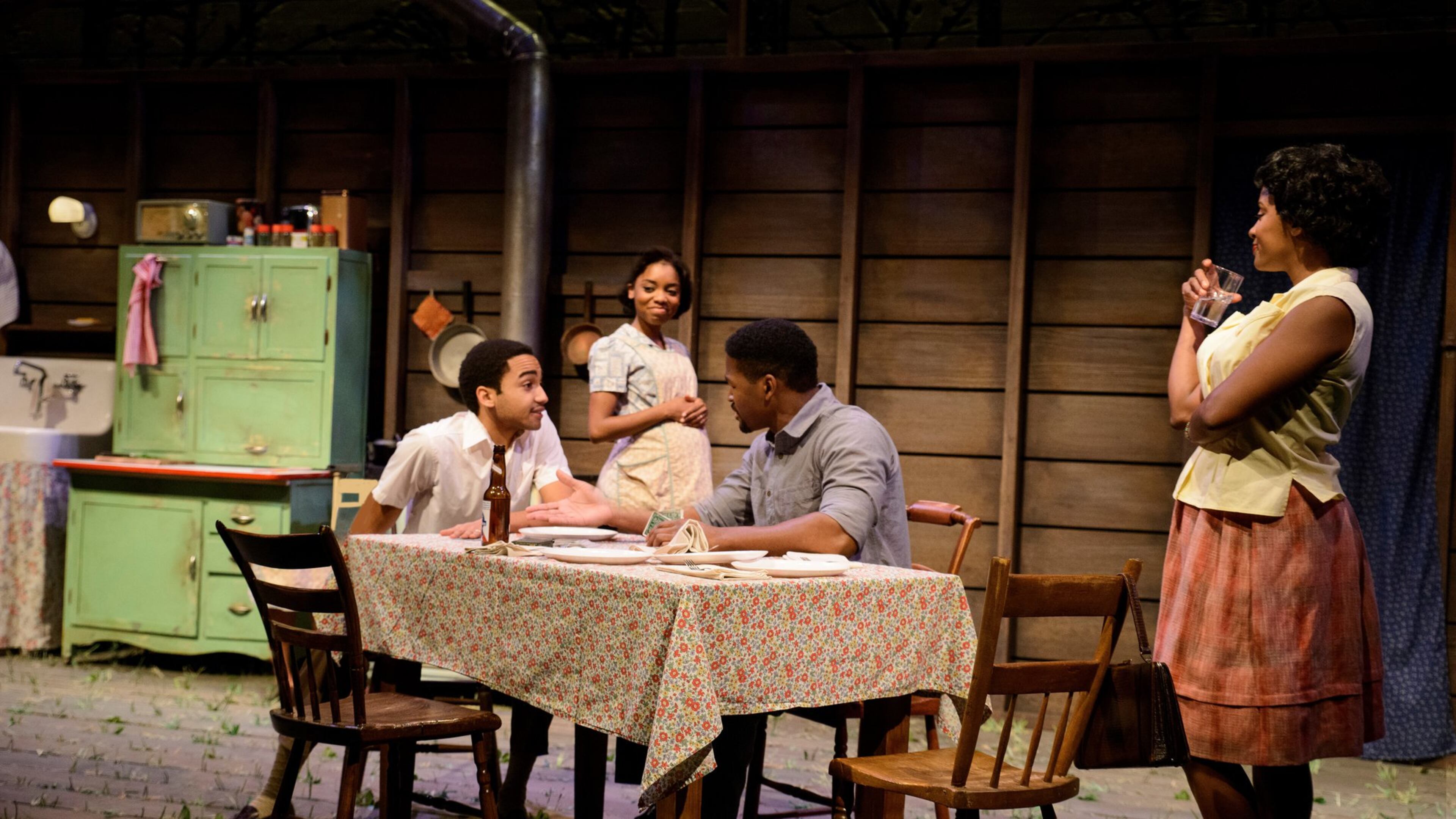 Stephen Ruffin, Markita Prescott, Rob Demery and Eboni Flowers make up the company of the Alliance Theatre’s world premiere production “Too Heavy for Your Pocket,” winner of the Alliance/Kendeda National Graduate Playwriting Competition. CONTRIBUTED BY GREG MOONEY