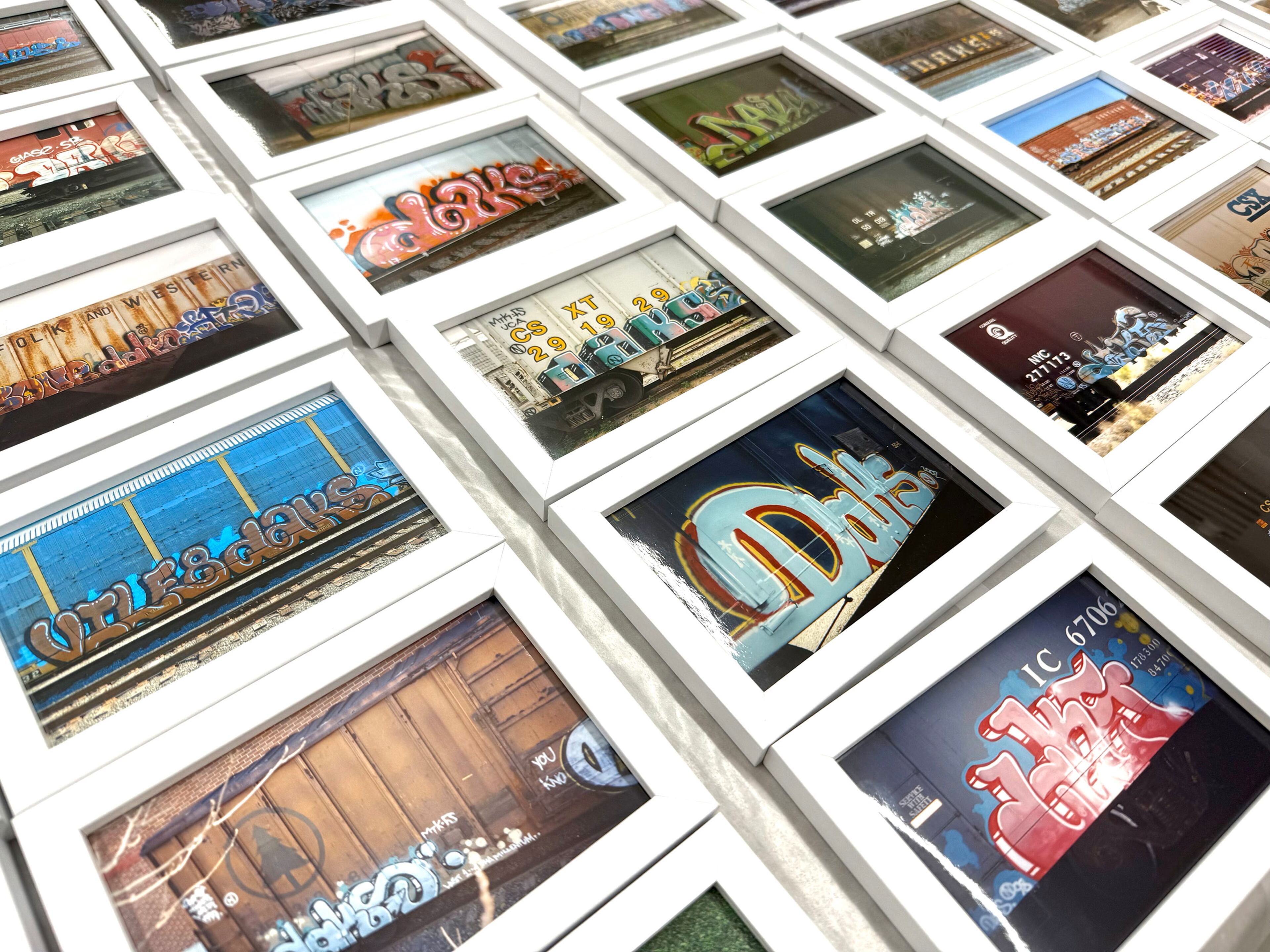 A selection of old photos displayed as part of “The Other Side of Paradise” serve as an informal retrospective of the artist’s career. (Courtesy of ABV Gallery)