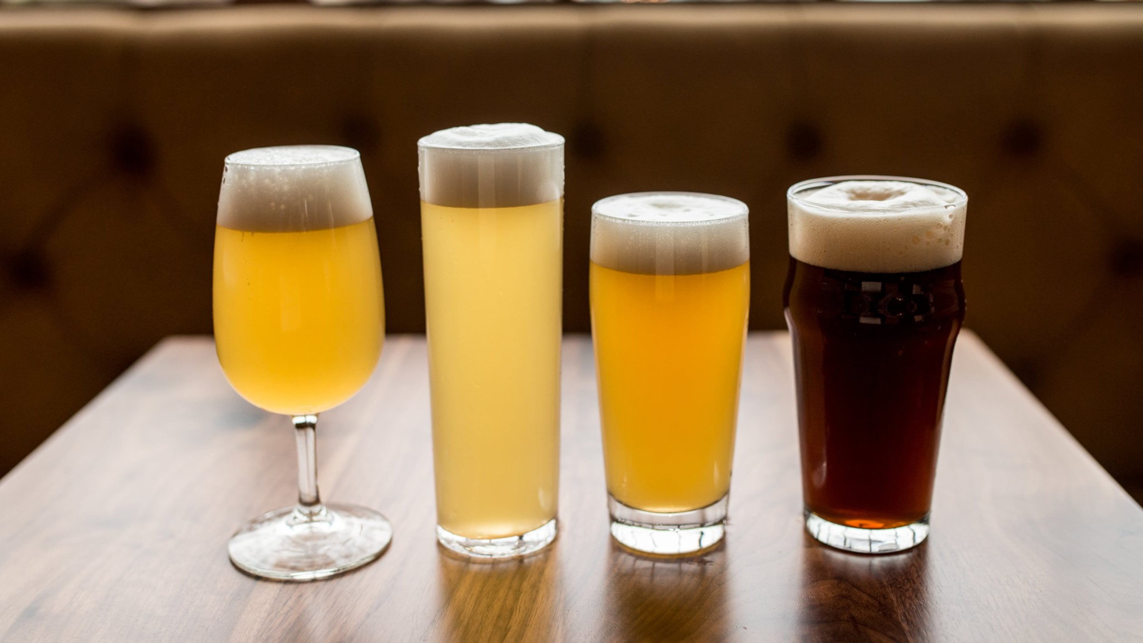 Former homebrewer Todd DiMatteo is making a variety of beers, including Donna-Maria saison at Good Word Brewing & Public House in Duluth. Contributed by Mia Yakel