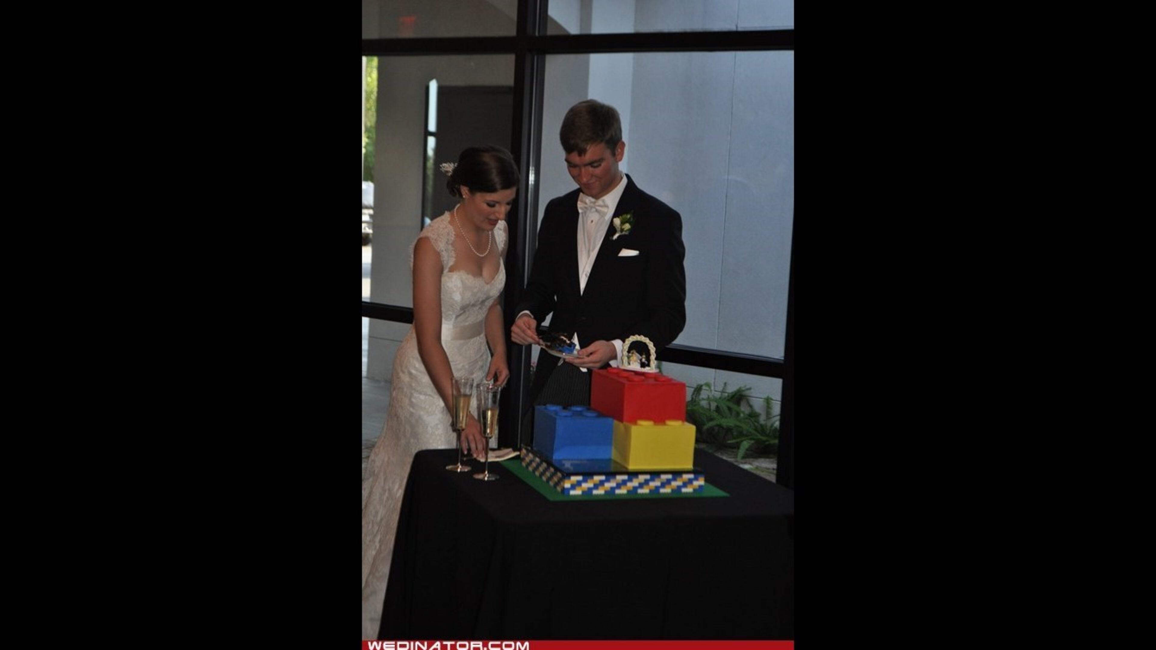 Here are some more unusual wedding cakes.