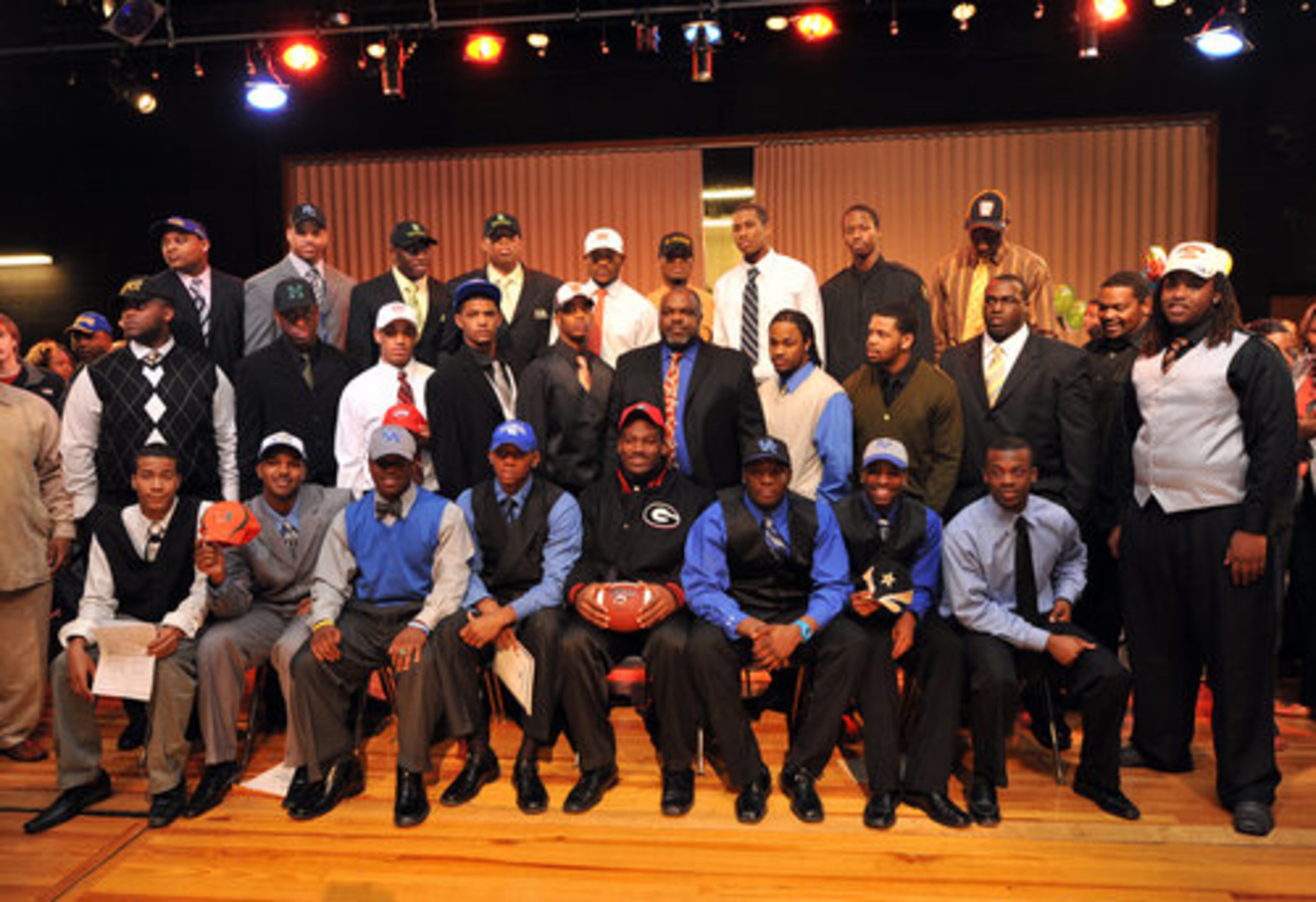 Stephenson High School had the largest recruiting class in school history with more than 25 players announcing their choice of schools Wednesday morning February 3, 2010.