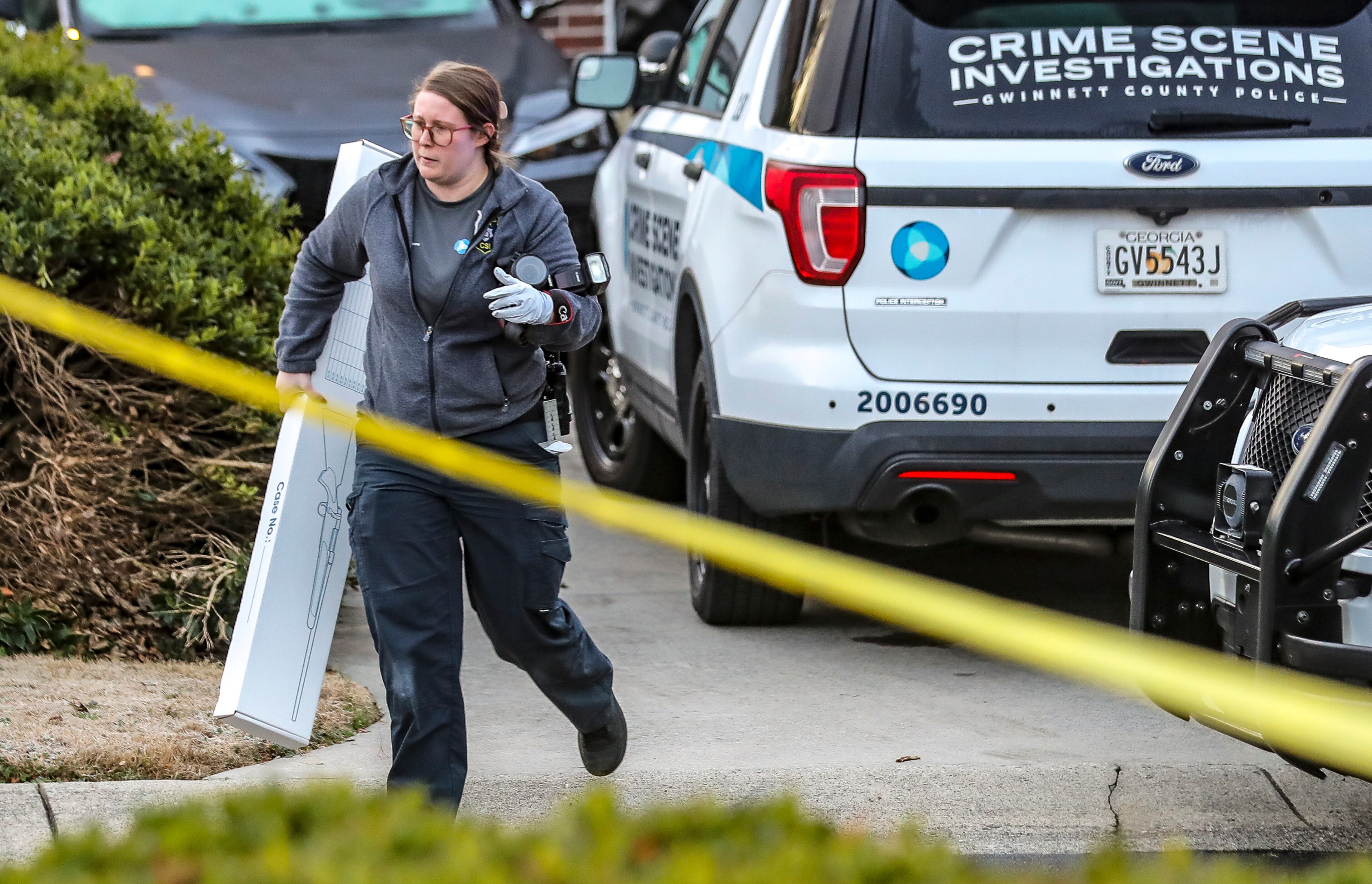 A shooting at a Gwinnett County apartment complex left three people dead, including the suspect, and a fourth injured Tuesday morning, police said.