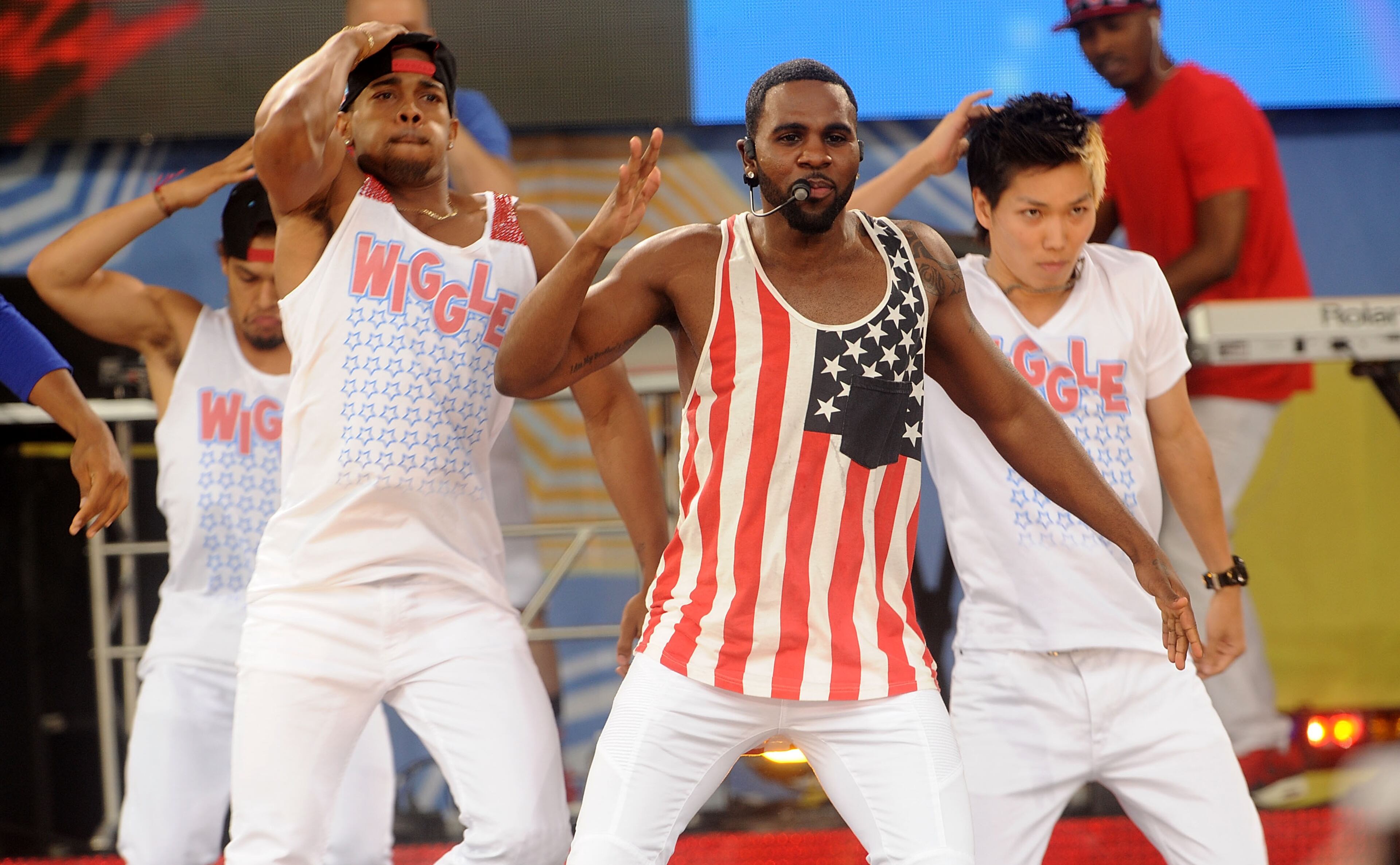 NEW YORK, NY - JULY 04: Singer Jason Derulo performs On ABC's "Good Morning America" at Rumsey Playfield, Central Park on July 4, 2014 in New York City. (Photo by Brad Barket/Getty Images)