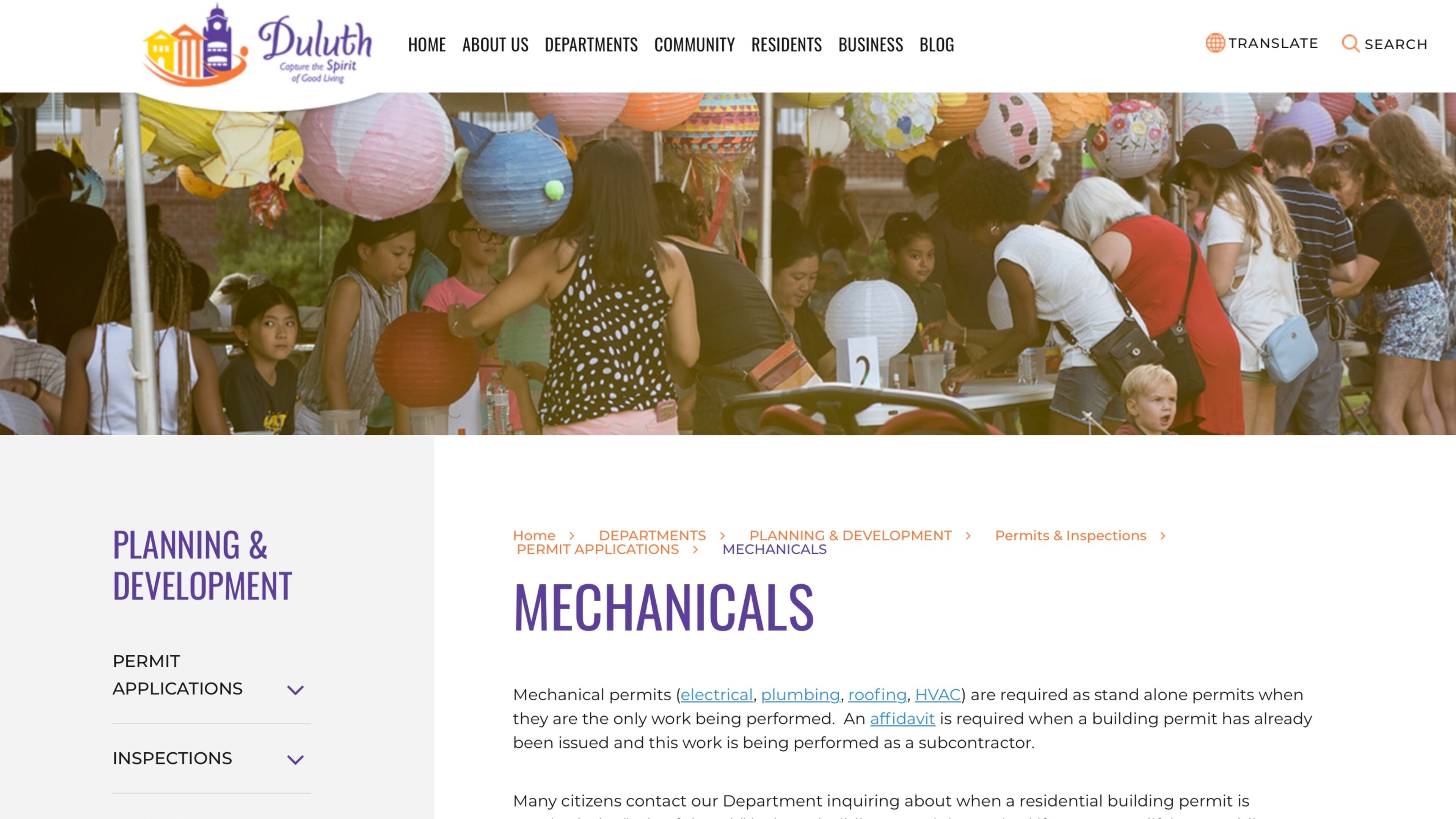 Duluth city council votes to lower permit fees; directing residents to website for more information. (Courtesy City of Duluth)