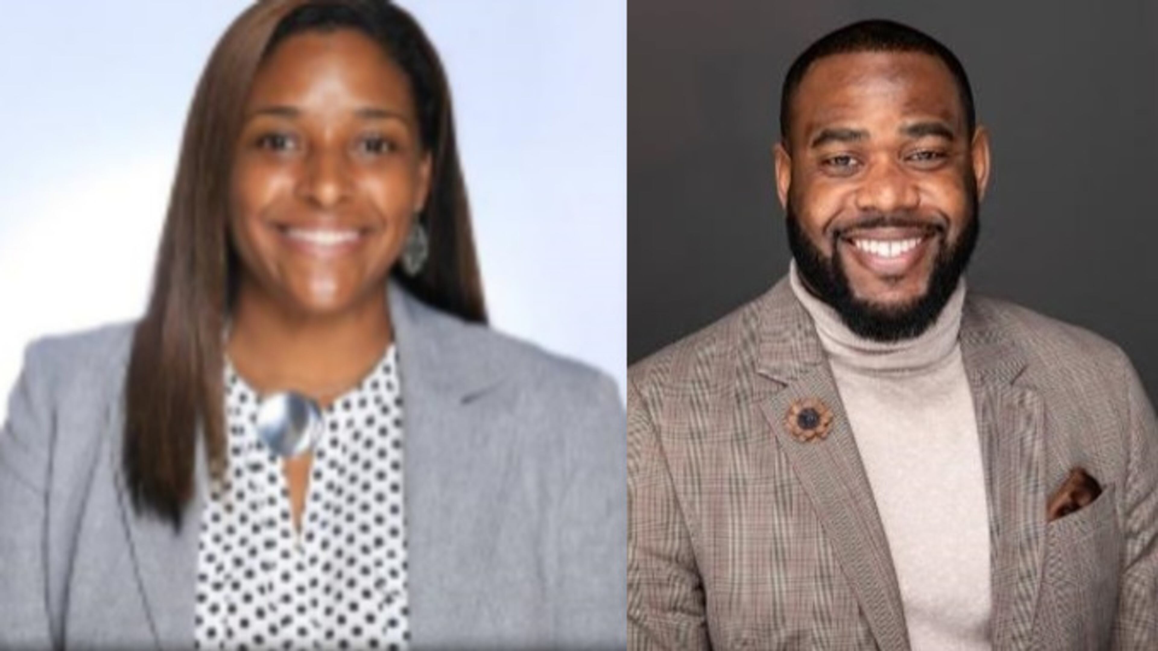 Marissa Wilson, left, is the new principal of A. Philip Randolph Elementary School. Charles Chester, right, is the new principal of Langston Hughes High School. PHOTOS COURTESY OF FULTON COUNTY SCHOOLS