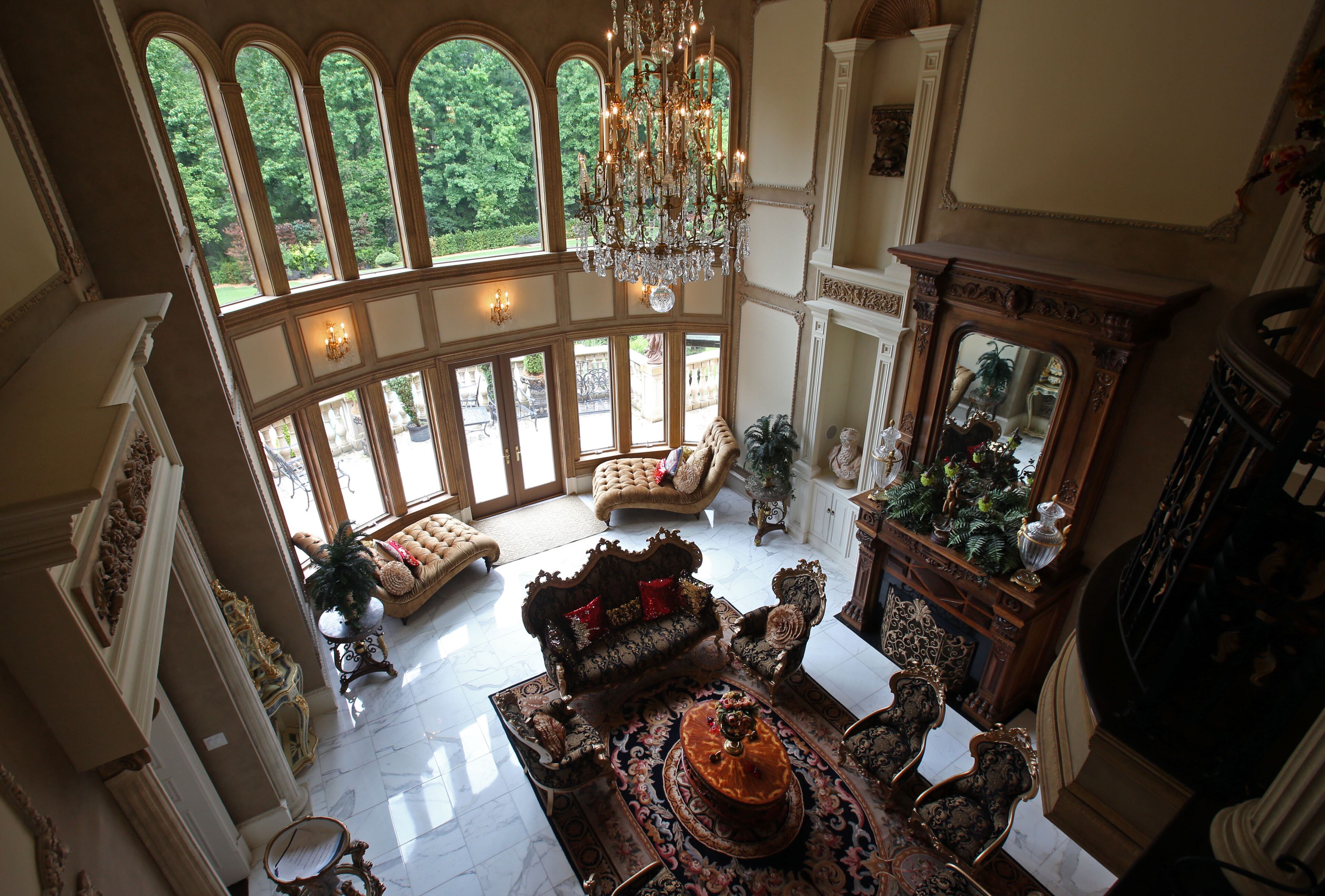 The living room in the home of Scott and Livia Hostetler