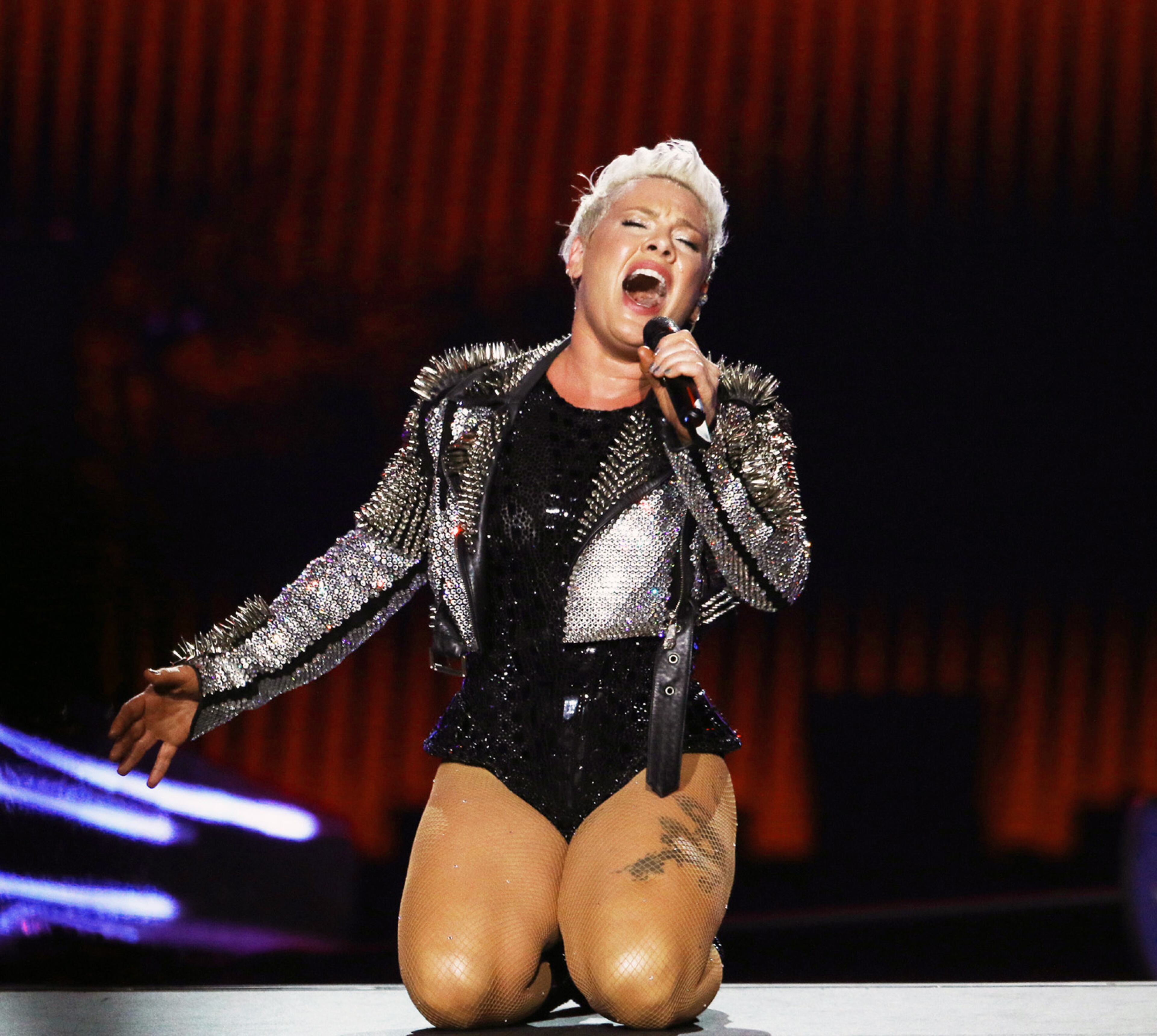 Pink entertained a sold out State Farm Arena on Thursday, Nov. 14, 2024, on her Summer Carnival Tour, with Maren Morris opening. Robb Cohen for the Atlanta Journal-Constitution