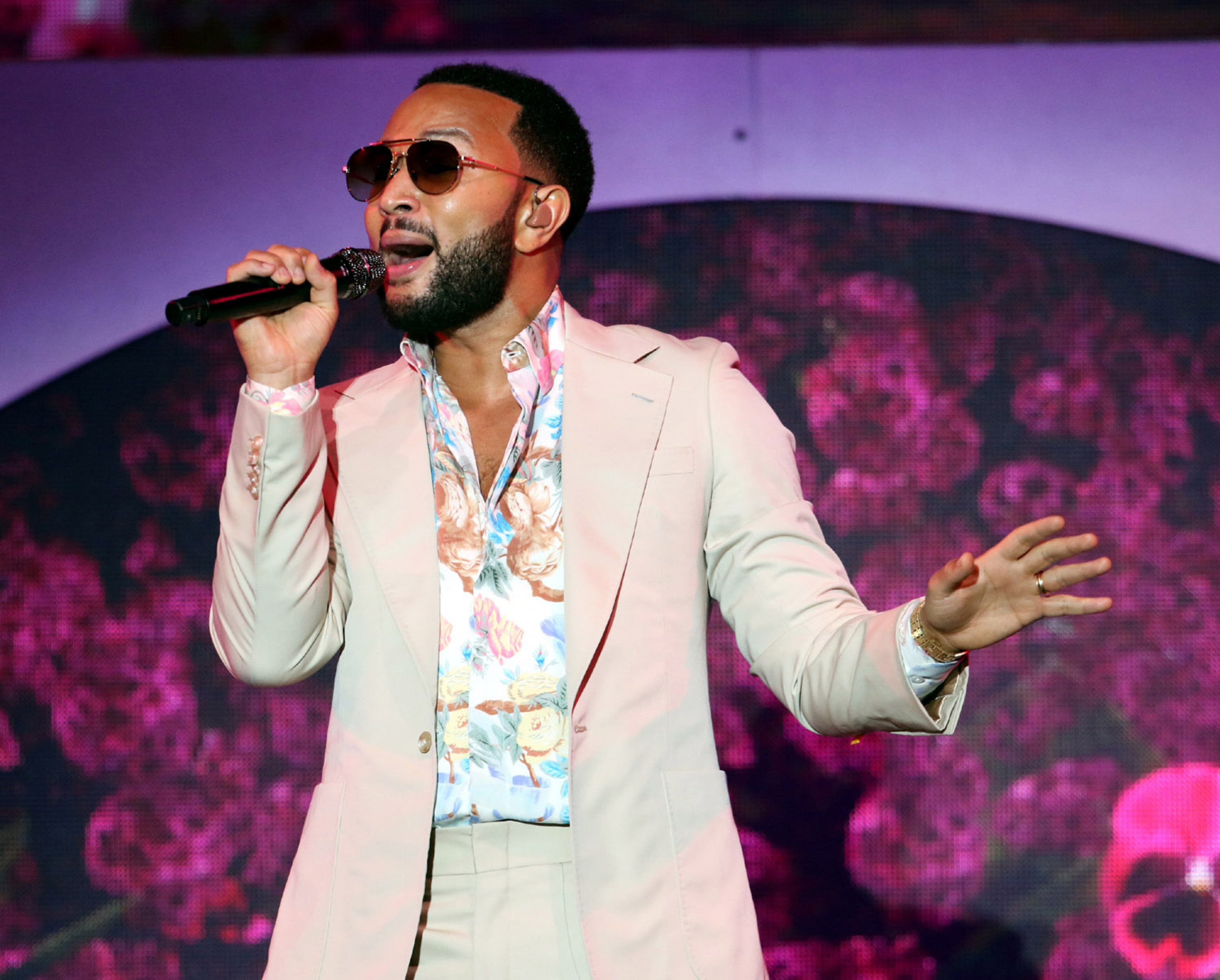 John Legend opened his The Bigger Love Tour on Wednesday, September 1, 2021 at Cadence Bank Amphitheatre at Chastain Park, with The War and Treaty opening the show.
Robb Cohen for the Atlanta Journal-Constitution