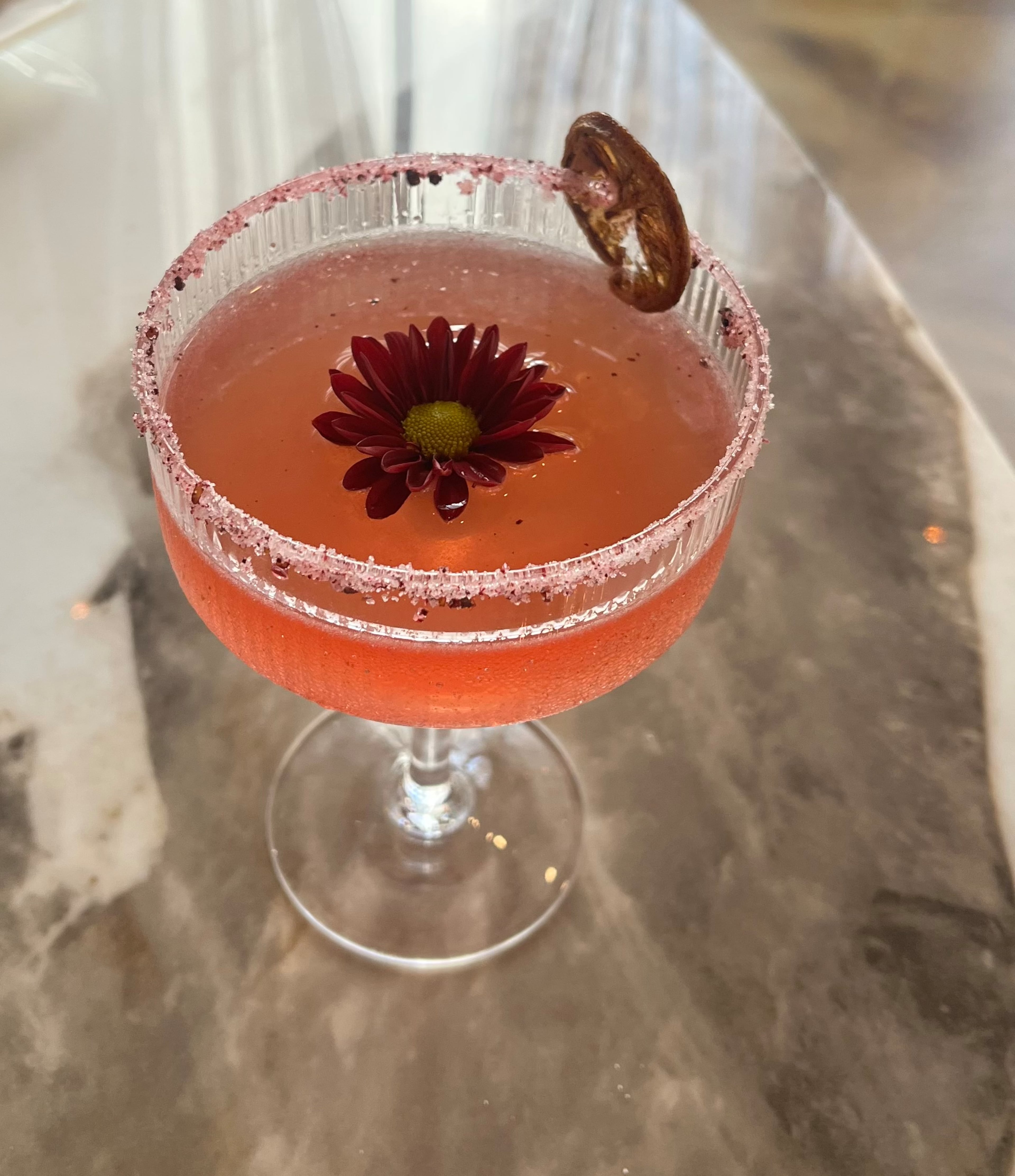 Anar is fall's version of the margarita, made with pomegranate juice. (Courtesy of Zafron)