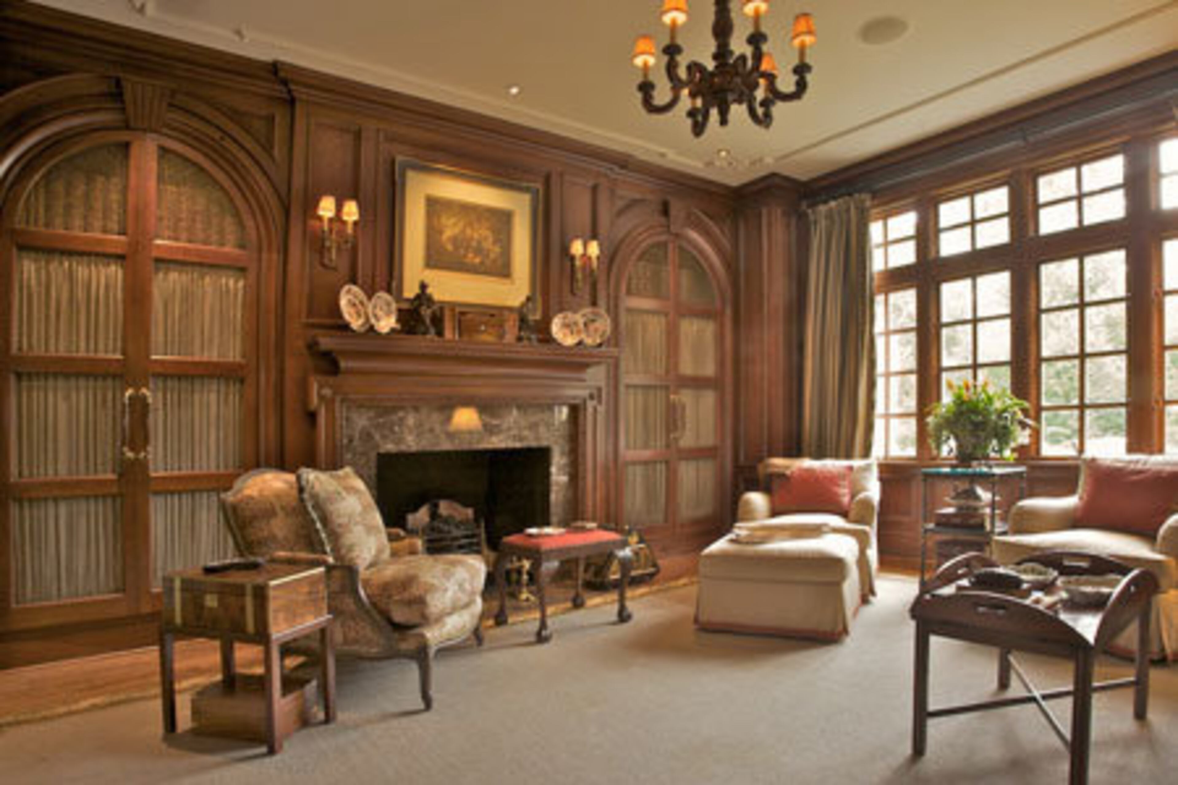 McKeown said the rich raised-panel library is a replica of a house she loved in Baltimore. Artwork in the home is a mix of family heirlooms, such as original J.J. Audobon paintings, and pieces McKeown discovered at places such as Scott Antique Market.