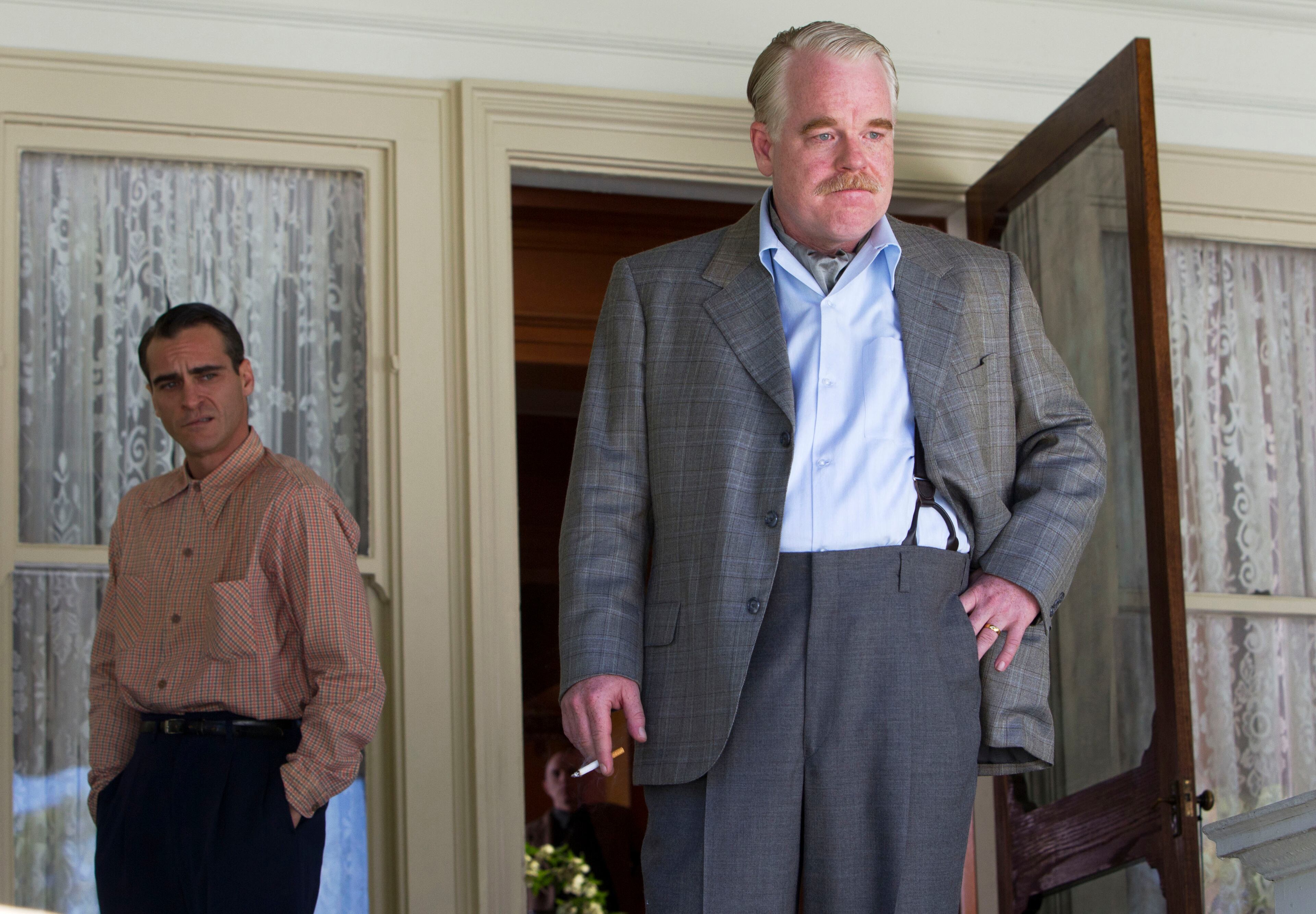 "The Master": "The Master" is a saturated movie, in many senses of the word. Hollywood's first feature to be shot in the 65-millimeter format since 1996, it offers a saturation of color and visual detail that may never again be seen from photographic cinema. It is also saturated by a dramatic potency we've come to expect from director Paul Thomas Anderson.