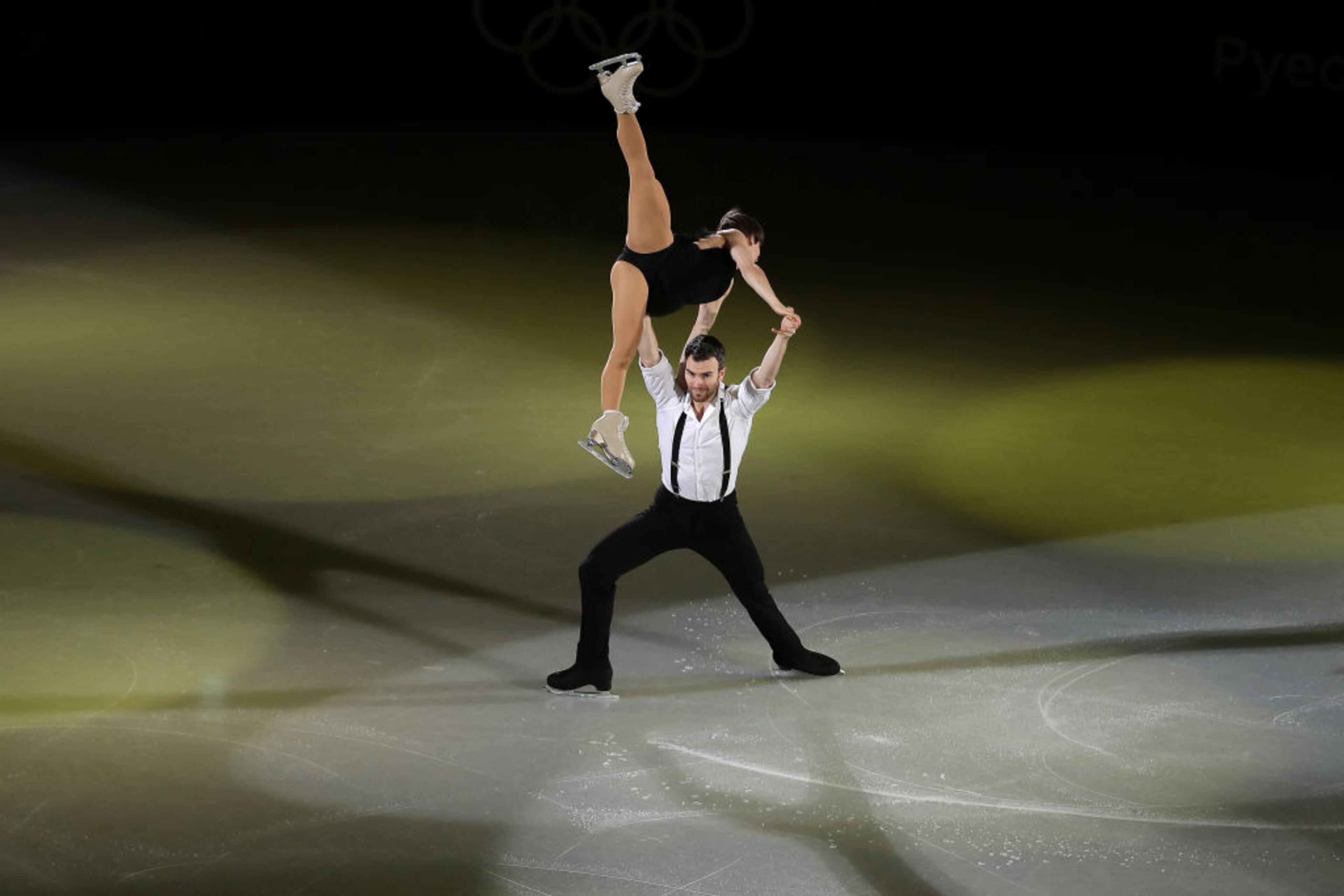 GANGNEUNG, SOUTH KOREA - FEBRUARY 25: Meagan Duhamel and Eric Radford of Canada perform during the Figure Skating Gala Exhibition on day 16 of the PyeongChang 2018 Winter Olympics at Gangneung Ice Arena on February 25, 2018 in Gangneung, South Korea. (Photo by Richard Heathcote/Getty Images)
