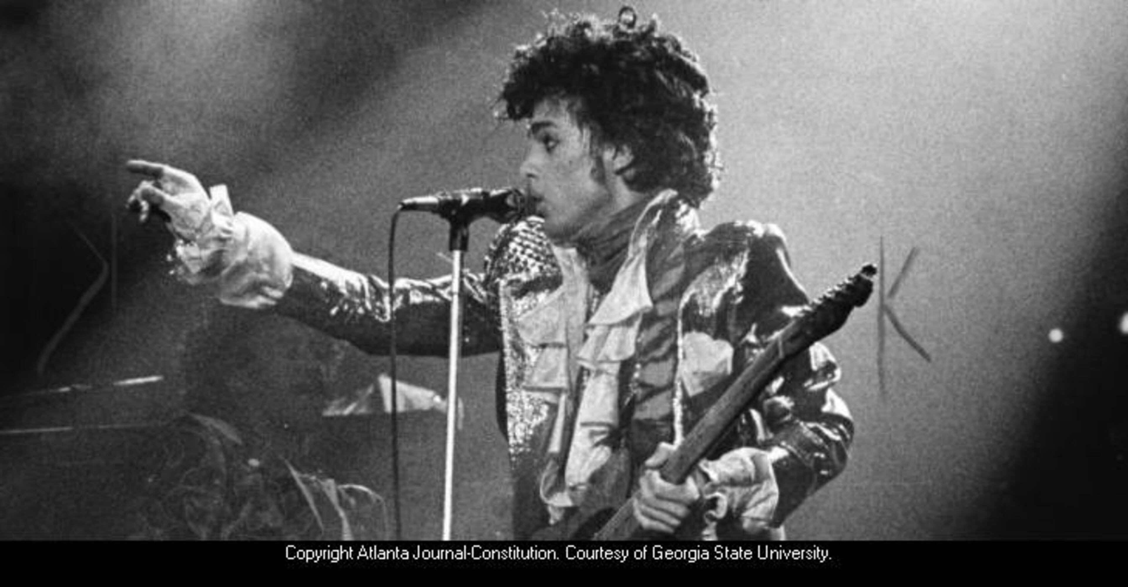 January 4, 1985 -- Prince and the Revolution perform at the Omni during the Purple Rain tour. W.A. BRIDGES JR. / AJC FILE