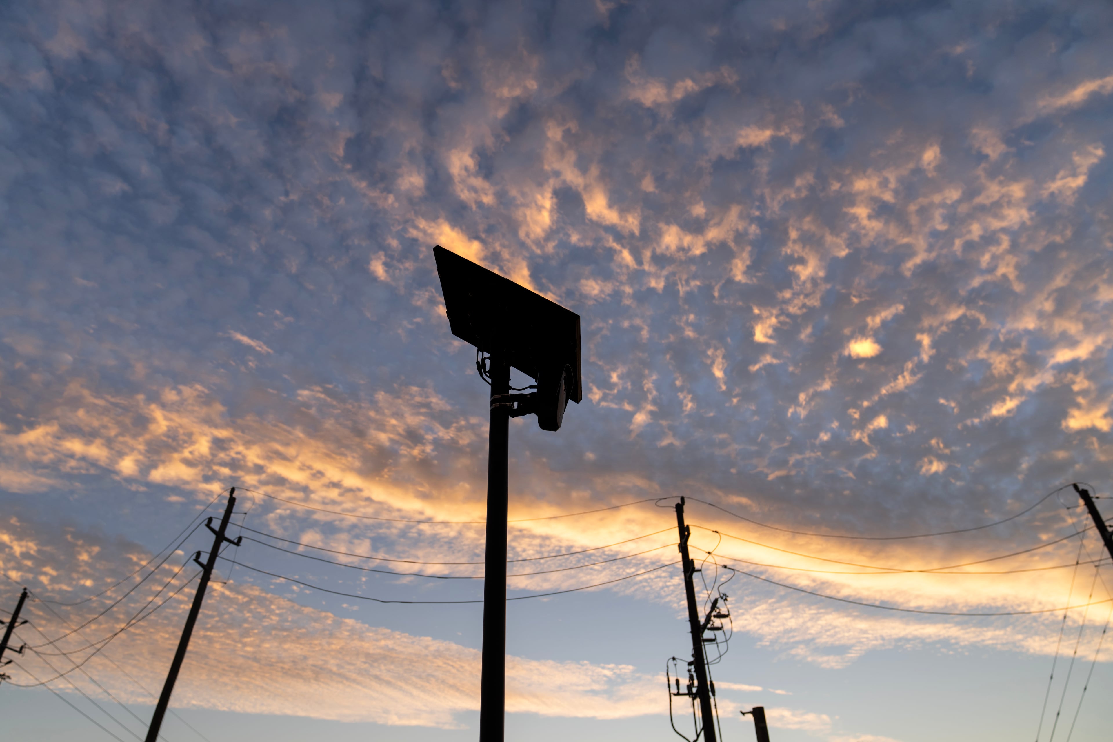 A Flock Safety license plate reader is seen along a public road, Thursday, Oct. 16, 2025, in Houston. (David Goldman/AP)