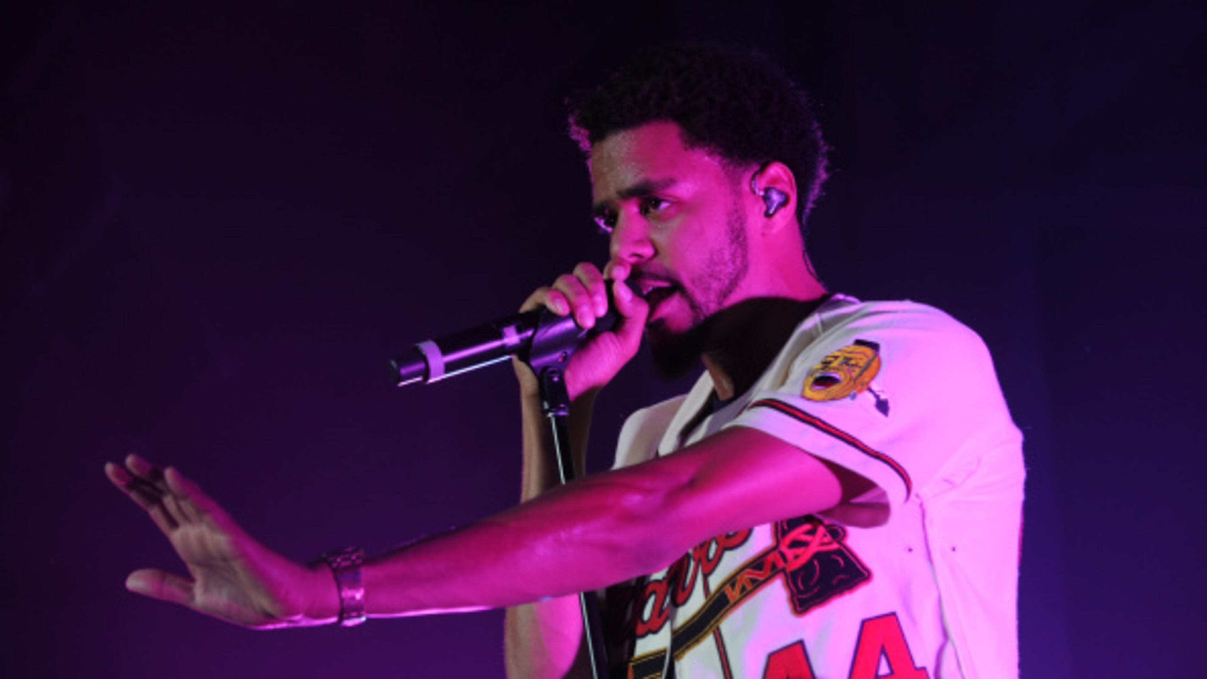 Above, J. Cole performs at the House of Vans in New York, N.Y. in 2014. He'll play Aaron's Amphitheatre at Lakewood this weekend.