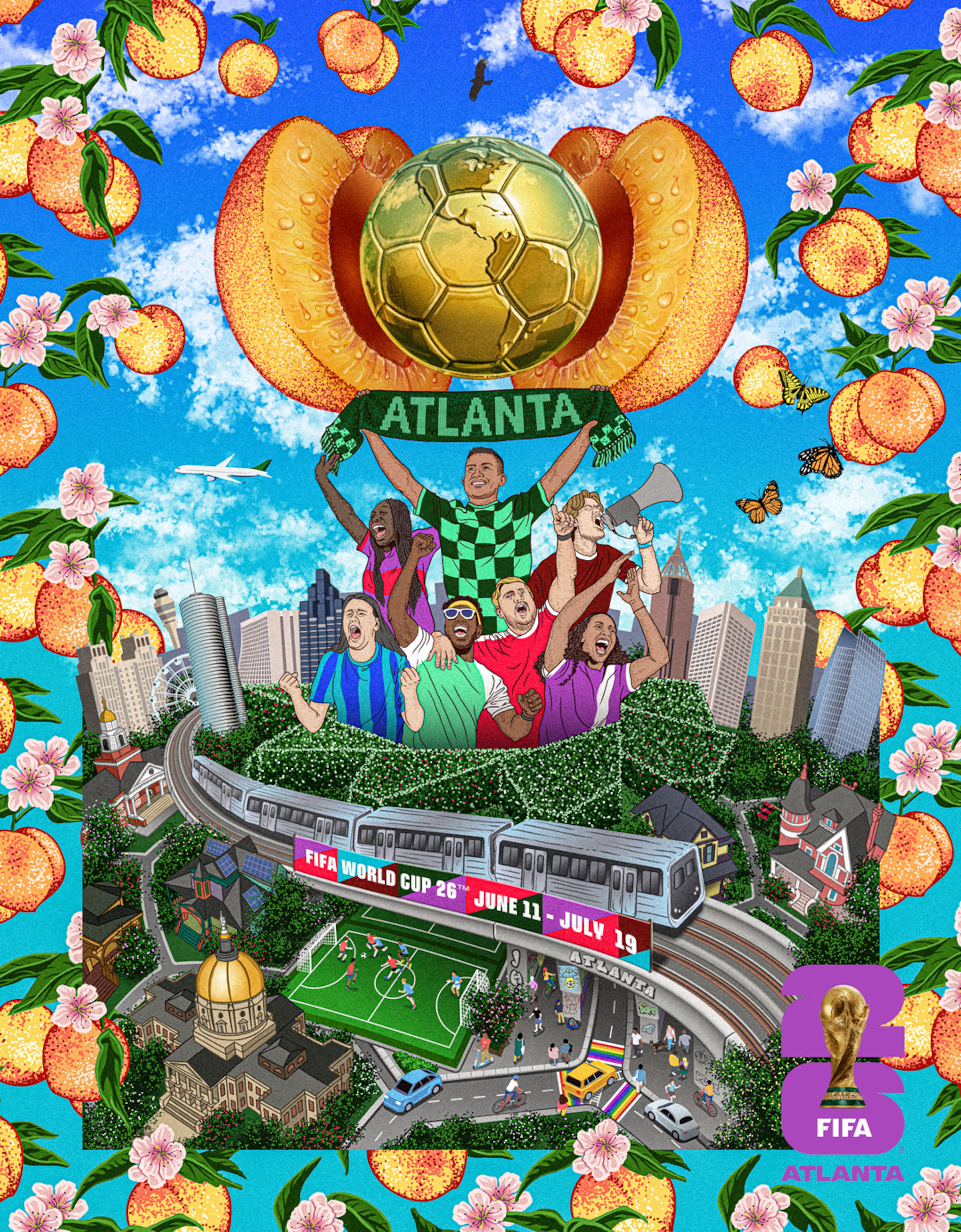 Atlanta's World Cup poster for the 2026 event.