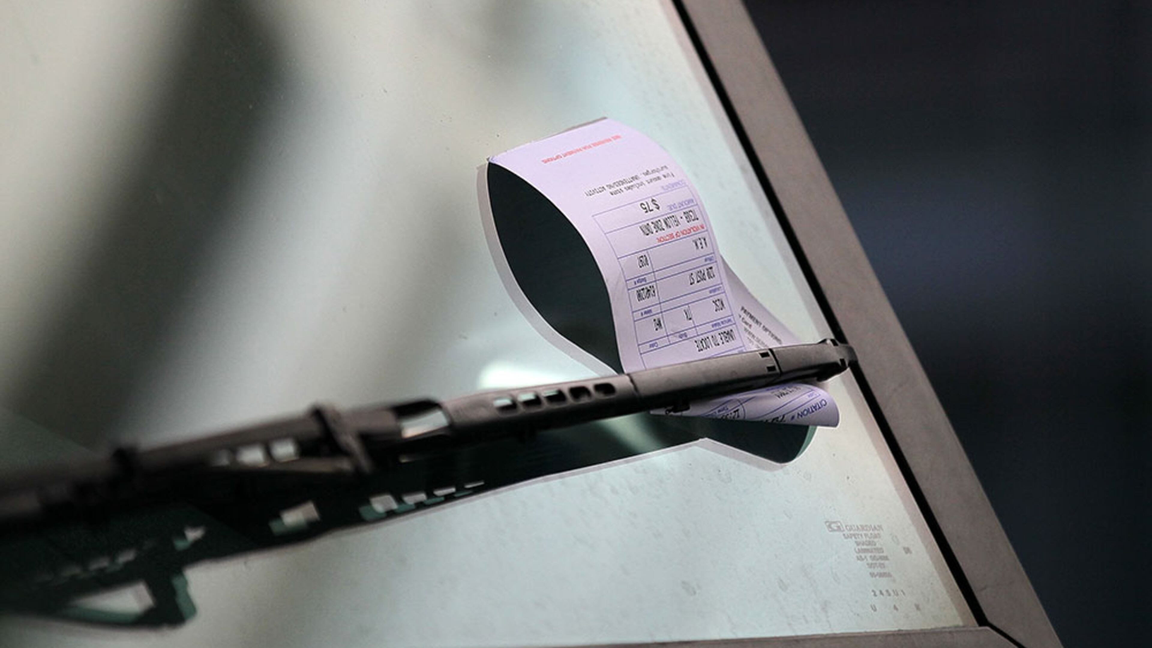File photo of a parking ticket