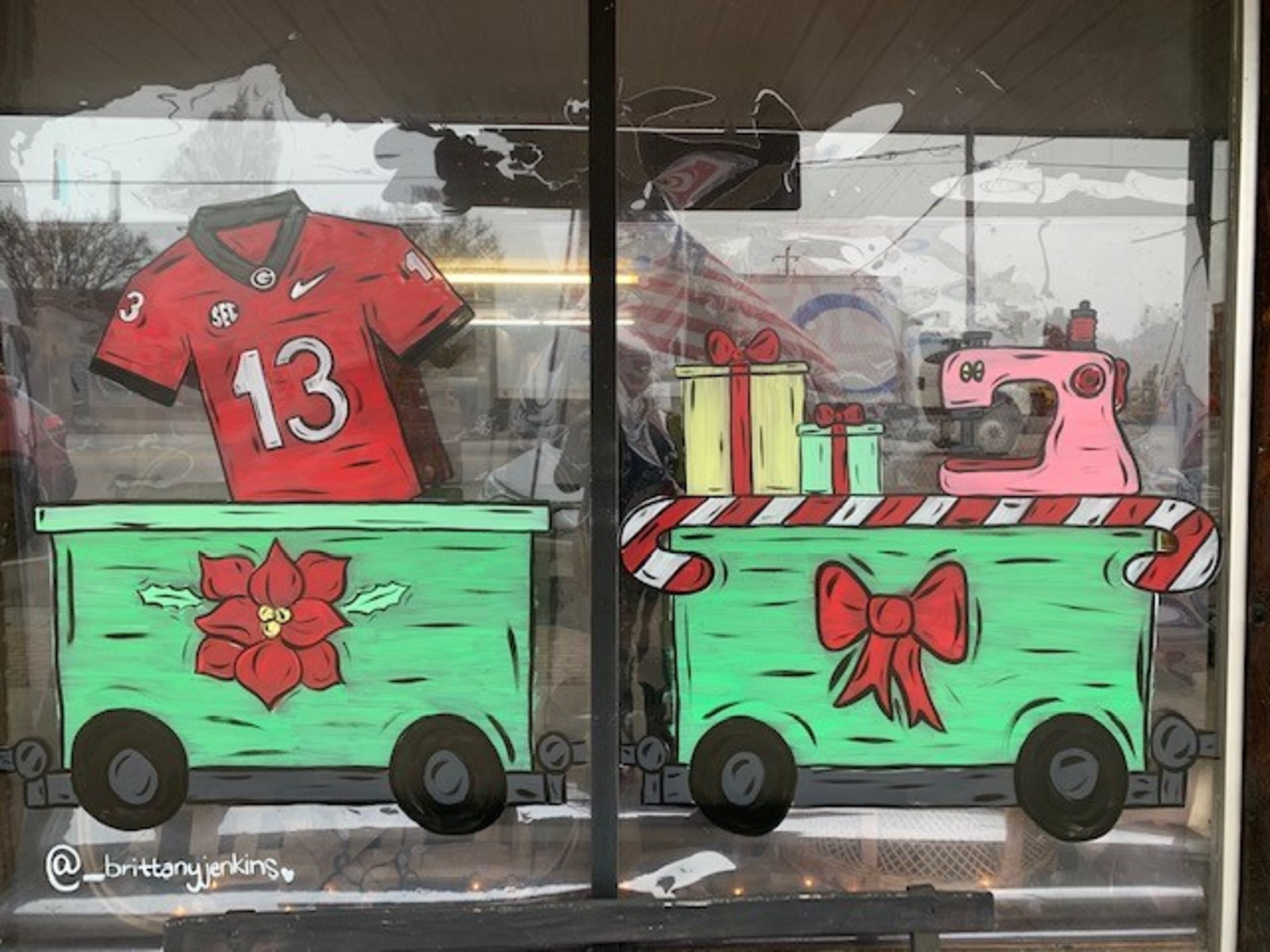 There are plenty of signs in and around Blackshear, Ga., the home town of Stetson Bennett, supporting the Georgia starting quarterback.