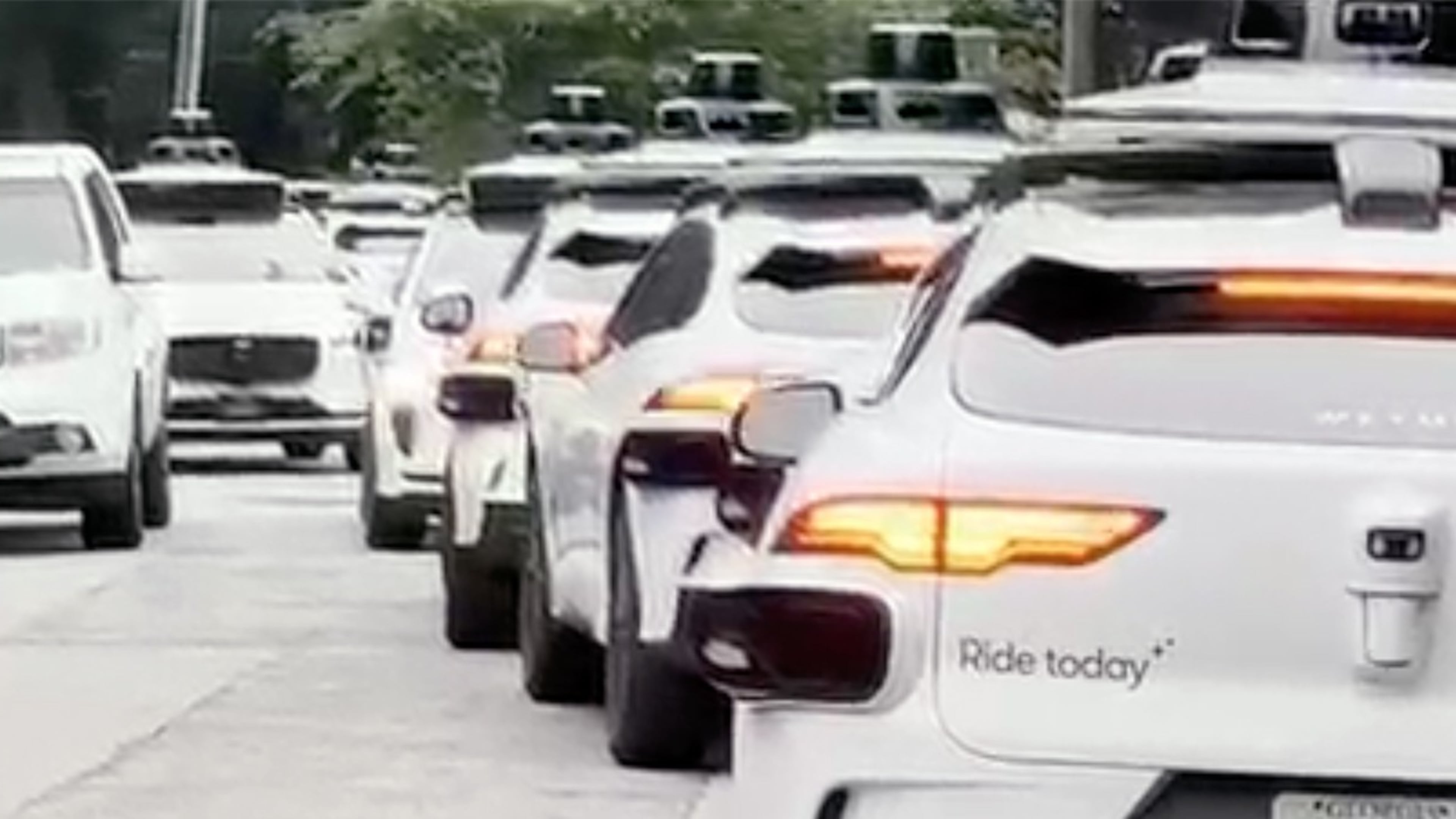 In its report about a wave of Waymos in a northwest Atlanta neighborhood, Channel 2 Action News shared video of the vehicles that residents say are causing concern. (Courtesy of Channel 2 Action News)
