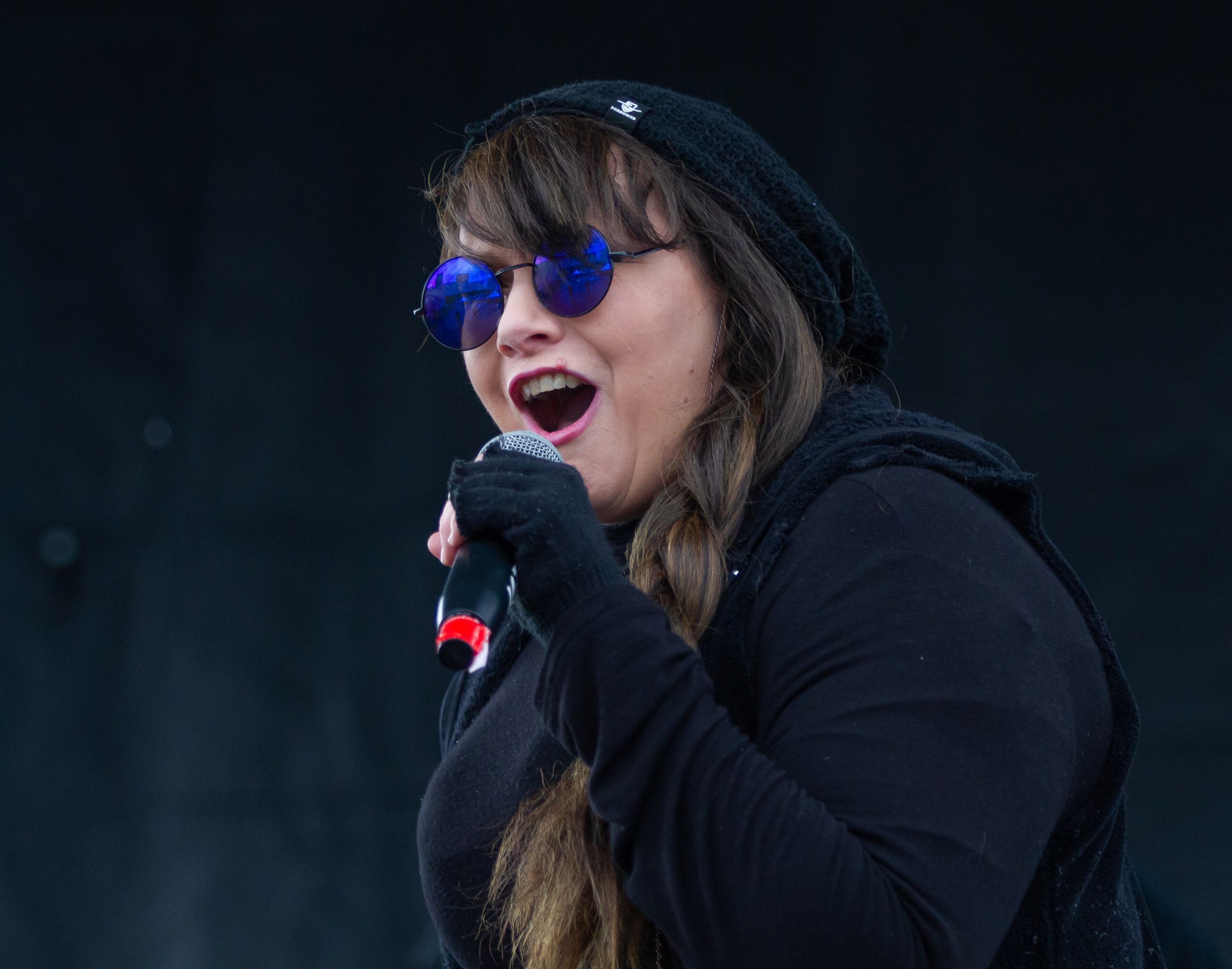 A singer for Whiskey Business performs during the Atlanta Winter Beer Festival at Atlantic Station on Saturday, February 1, 2020. STEVE SCHAEFER / SPECIAL TO THE AJC