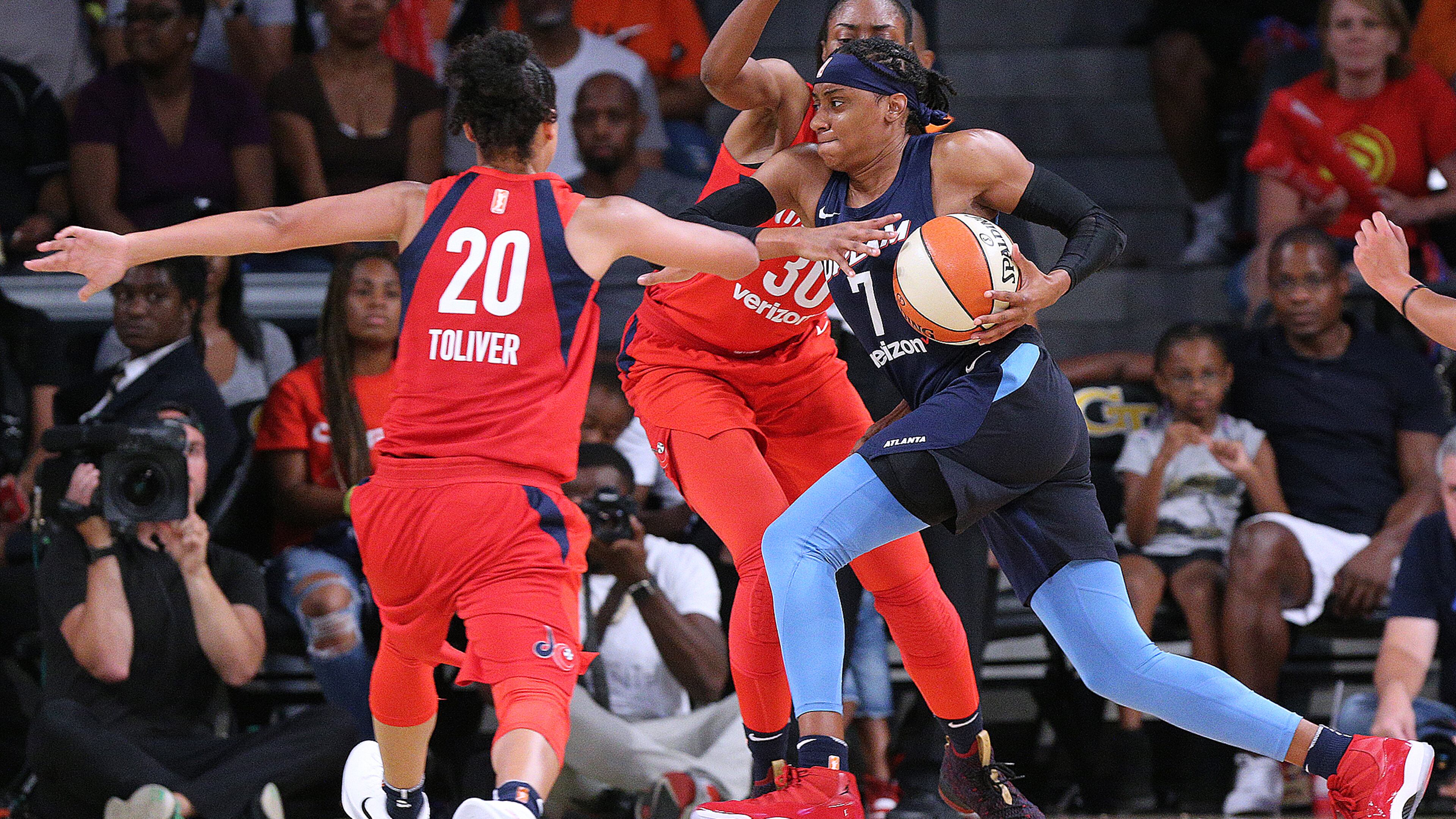 Brittney Sykes scored 26 points for the Dream. AJC file photo
