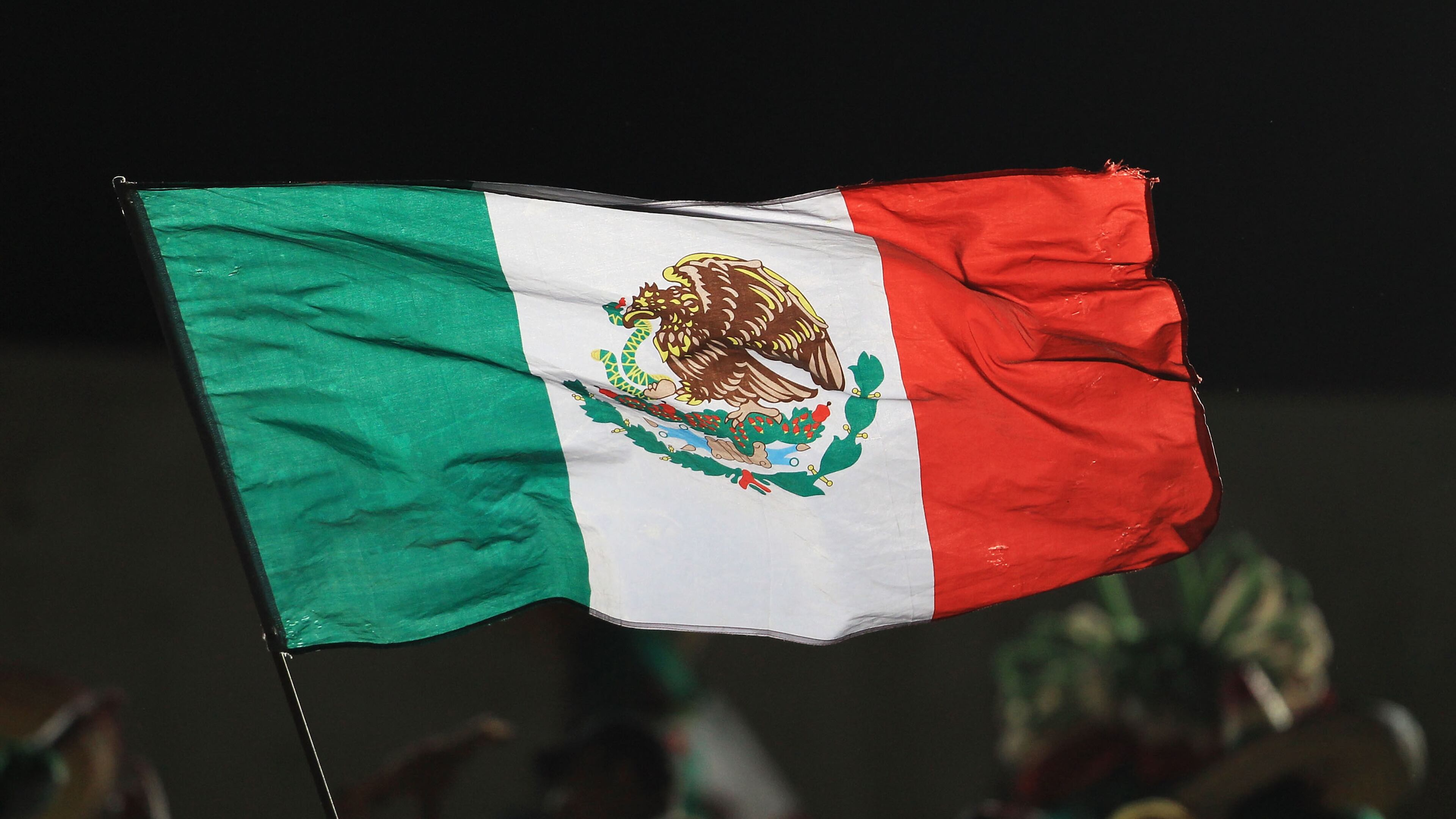 POLOKWANE, SOUTH AFRICA - JUNE 17: A Mexico flag flies prior to the 2010 FIFA World Cup South Africa Group A match between France and Mexico at the Peter Mokaba Stadium on June 17, 2010 in Polokwane, South Africa. (Photo by David Cannon/Getty Images)