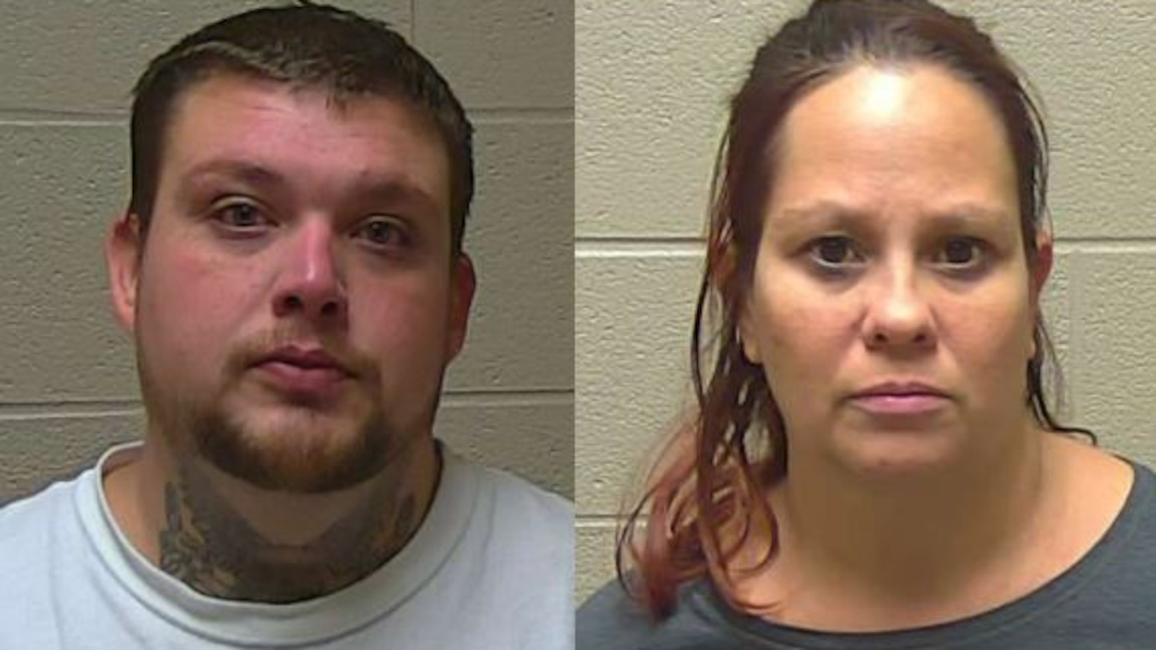 Brandon Shawn Smith, 27, and Stephanie Marie Rodriguez, 37, were arrested Saturday in connection with 65-year-old Marsha Johnson’s Nov. 16 death at a Covington Wal-Mart. (Credit: Coffee County, Tenn., Sheriff’s Office)