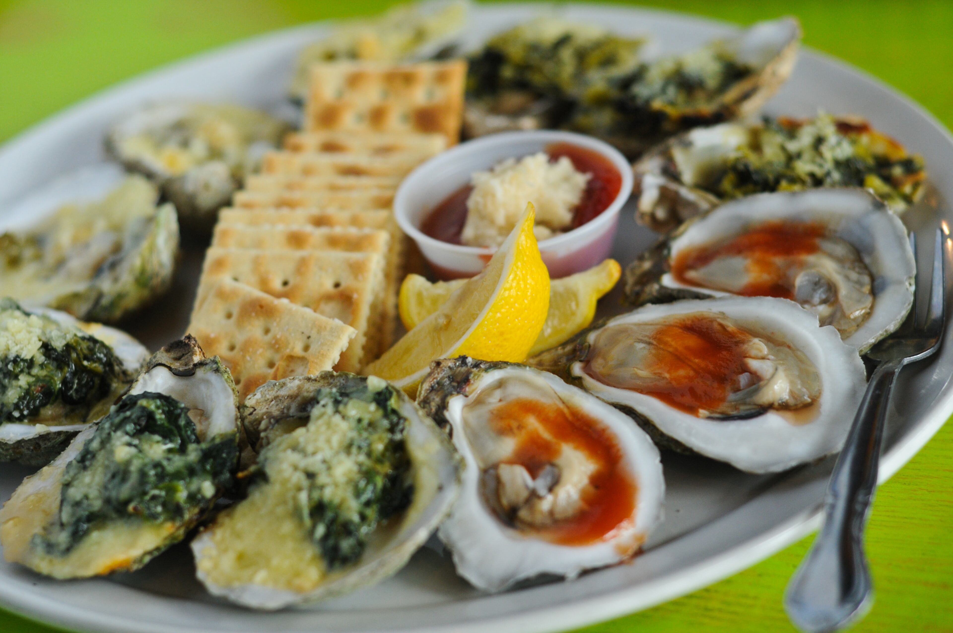 Oyster plate at Tin Can. (BECKY STEIN/special)