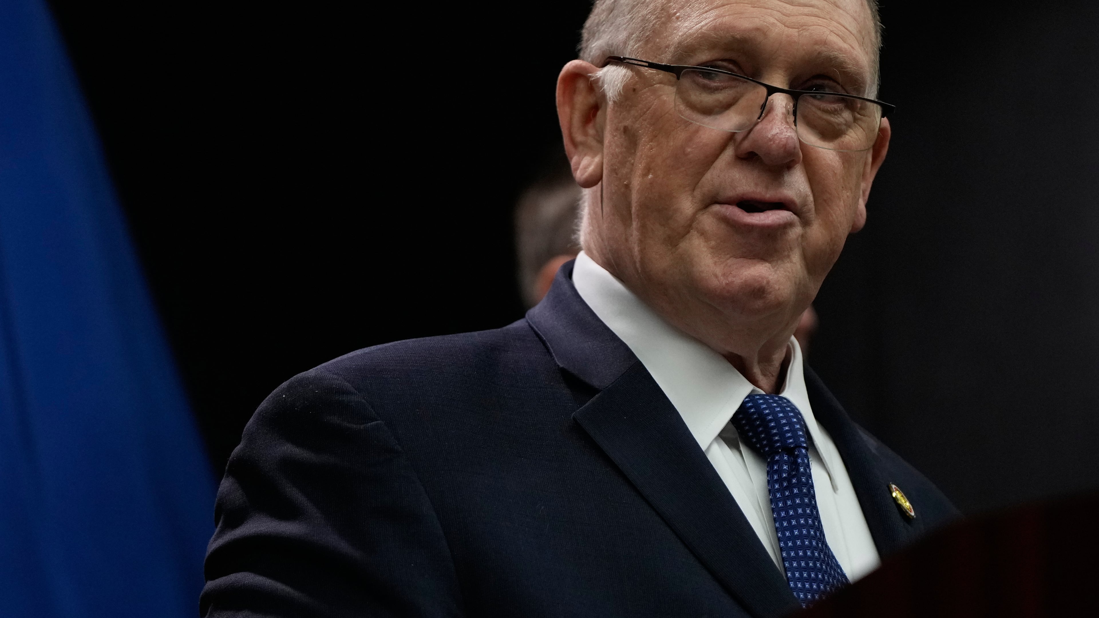 White House border czar Tom Homan holds a news conference at the Bishop Whipple Federal building on Thursday, Jan. 29, 2026 in Minneapolis. (AP Photo/Julia Demaree Nikhinson)