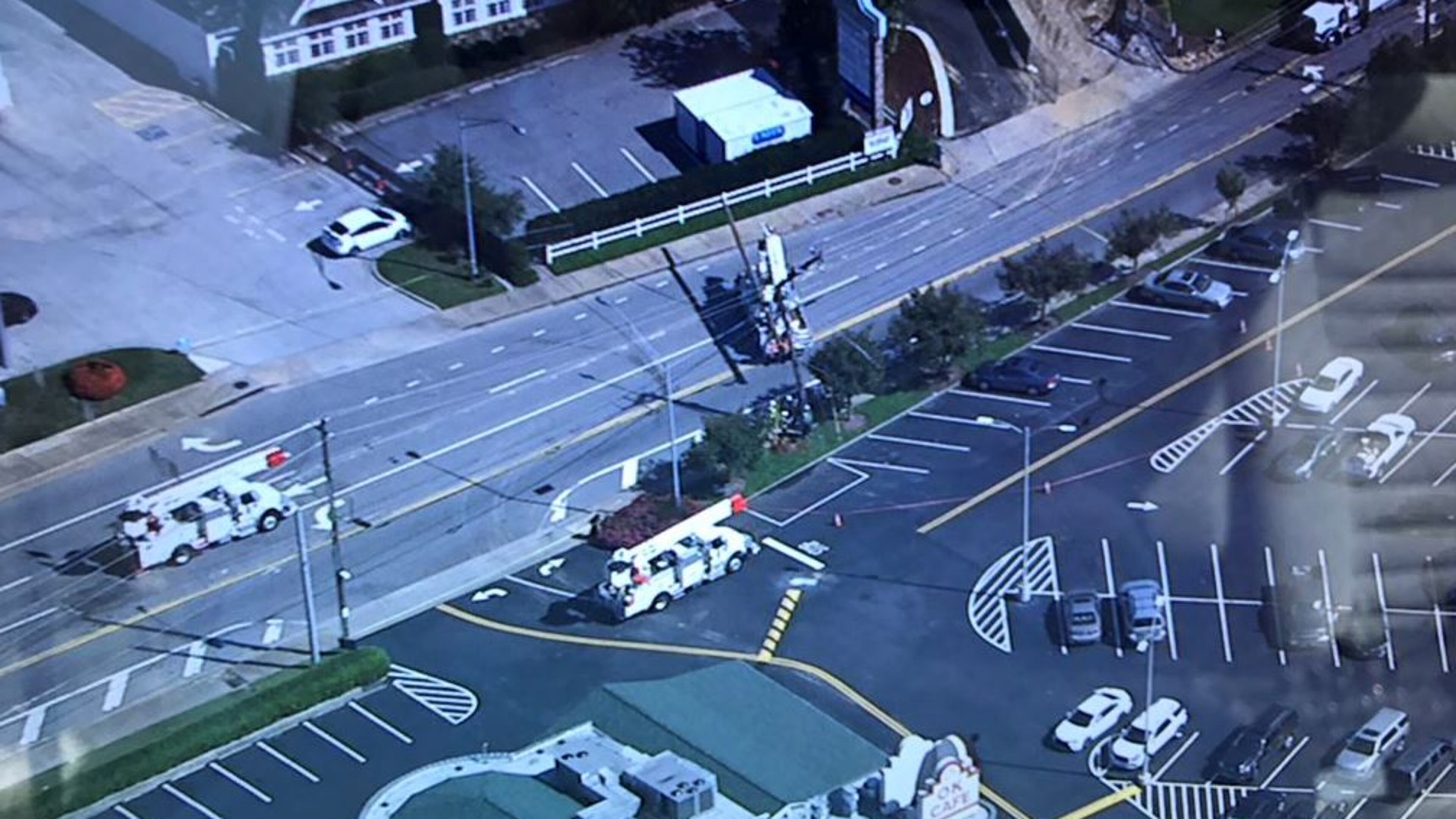 While traffic lights were working in the area of West Paces Ferry Road and Northside Parkway, detours had to be put in place. The intersection is now open again. (Credit: Channel 2 Action News)