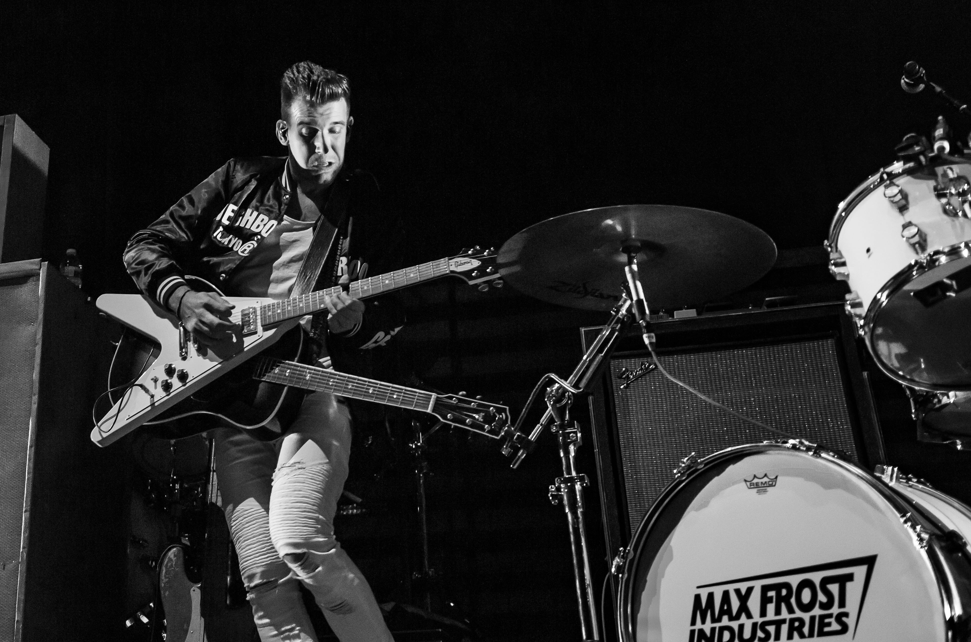 Max Frost impressed with his ability to play multiple instruments. Photo: Ryan Fleisher/Special to the AJC