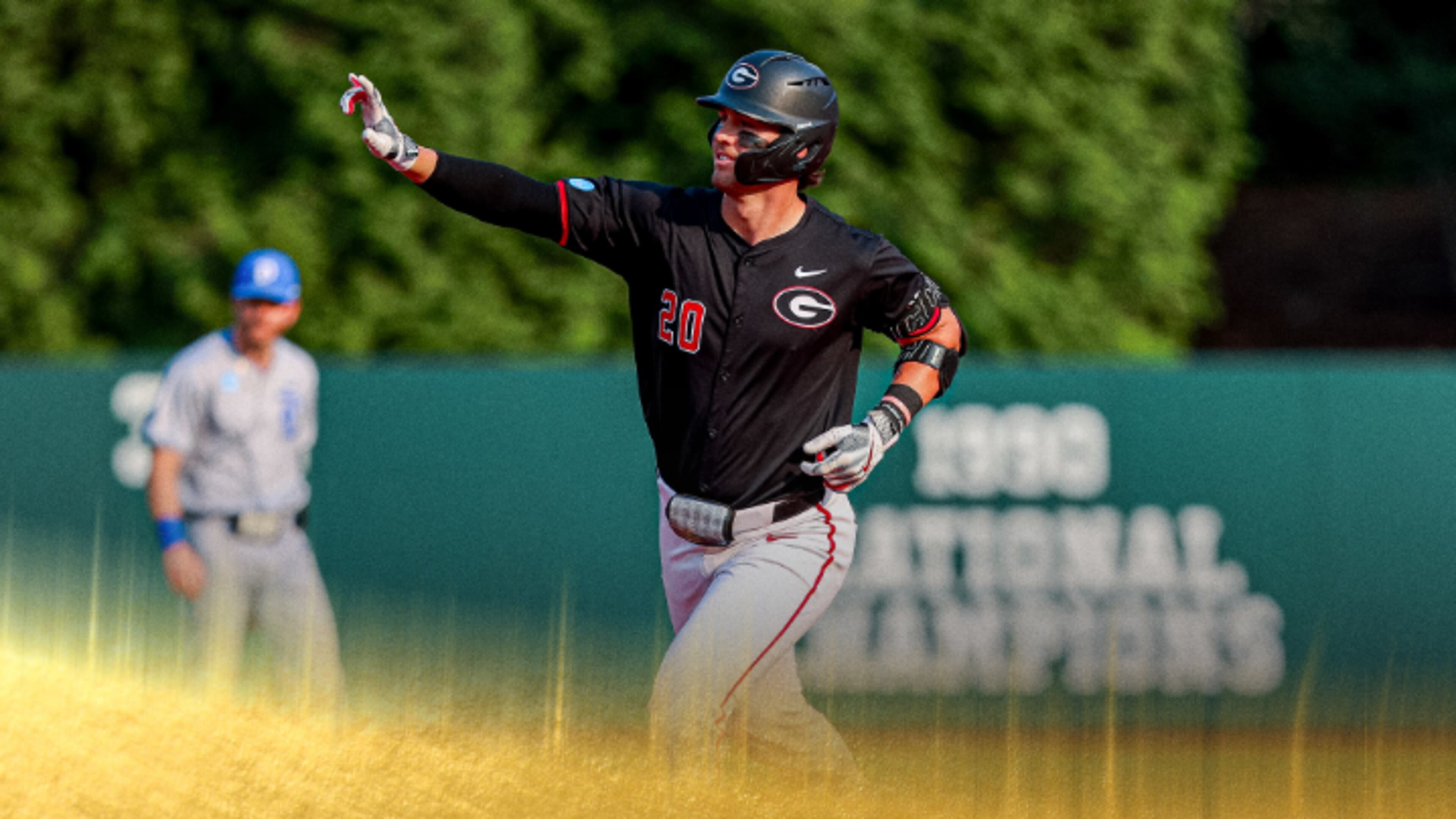 Georgia took a 1-0 lead in the second inning over Duke in NCAA regional play on Saturday night on Ryland Zaborowski's 17th home run of the season.