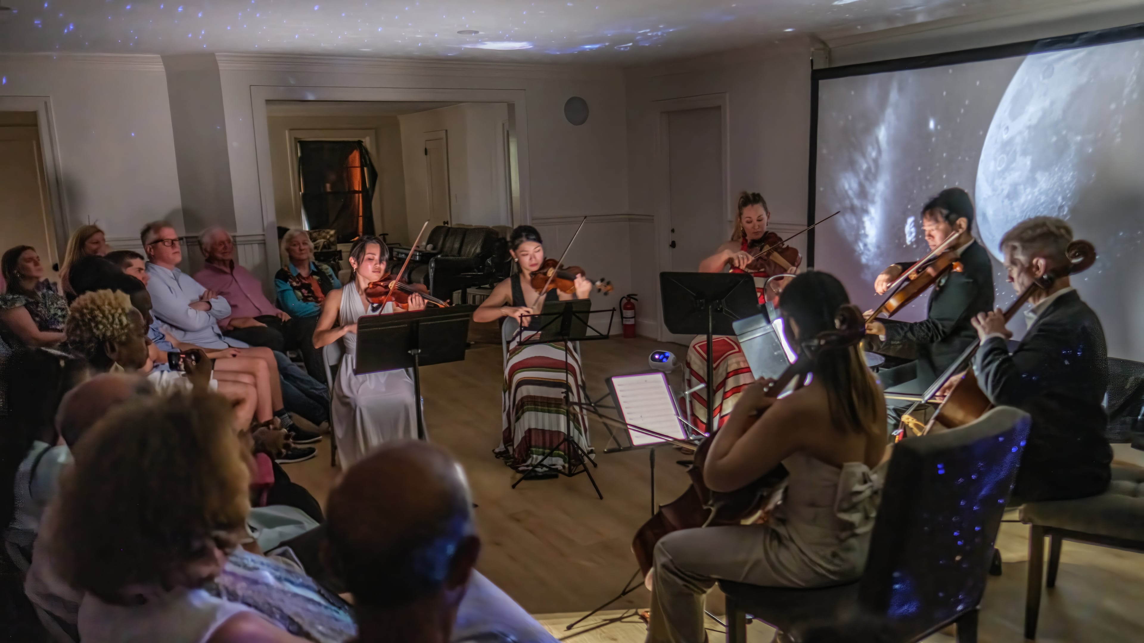 Last year's Classical Remix Music Festival included a "Music Under the Moon" concert. Now in its second year, the festival is presenting three upcoming concerts, starting with “Bridgerton & Mendelssohn” on Sunday at Autrey Mill Nature Preserve. (Photo courtesy of Classic Remix Music Festival/Scott Turner)