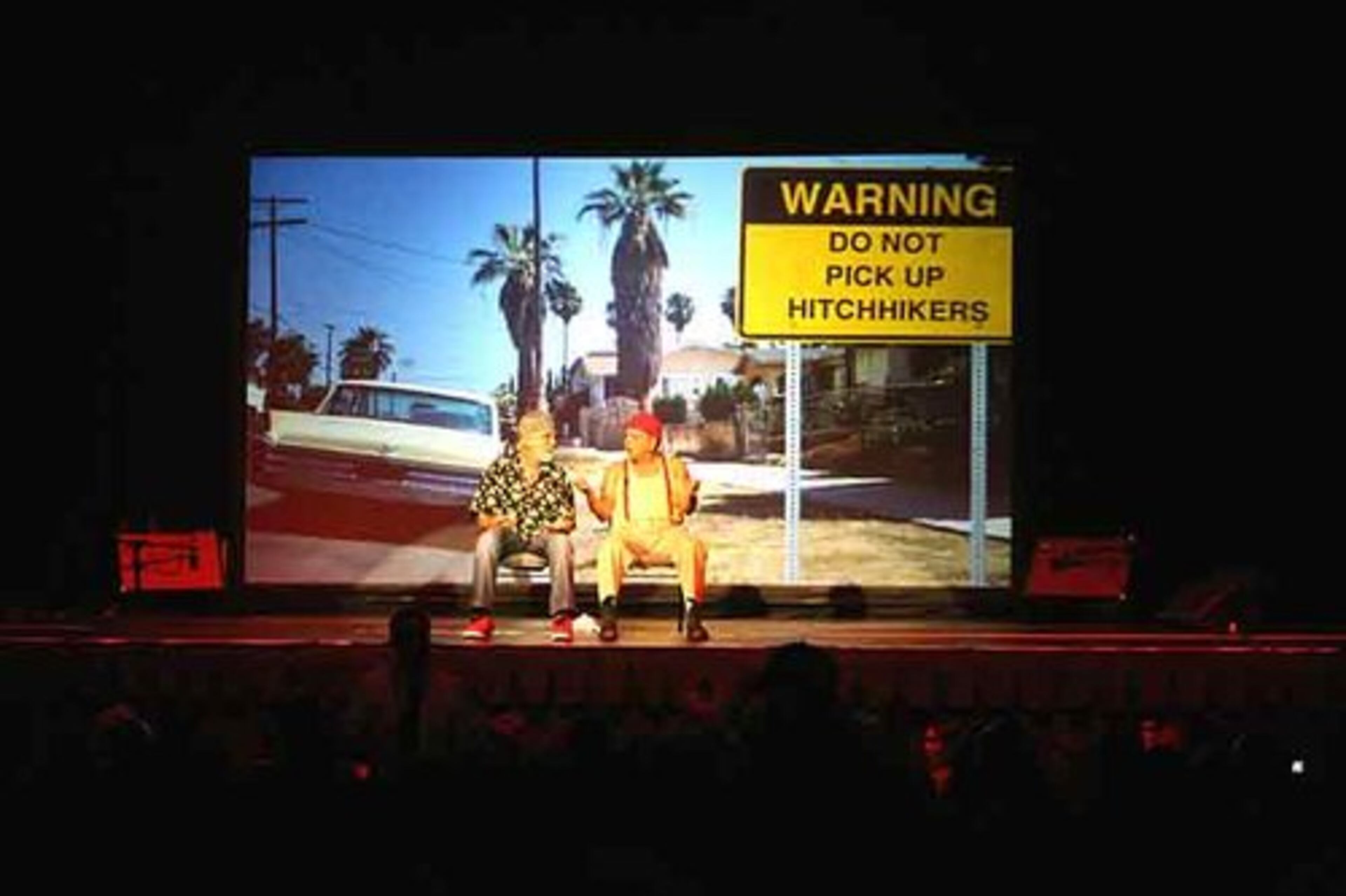 Cheech & Chong began their Tabernacle show with a skit about picking up a hitchhicker. The first of two shows was a sell-out.