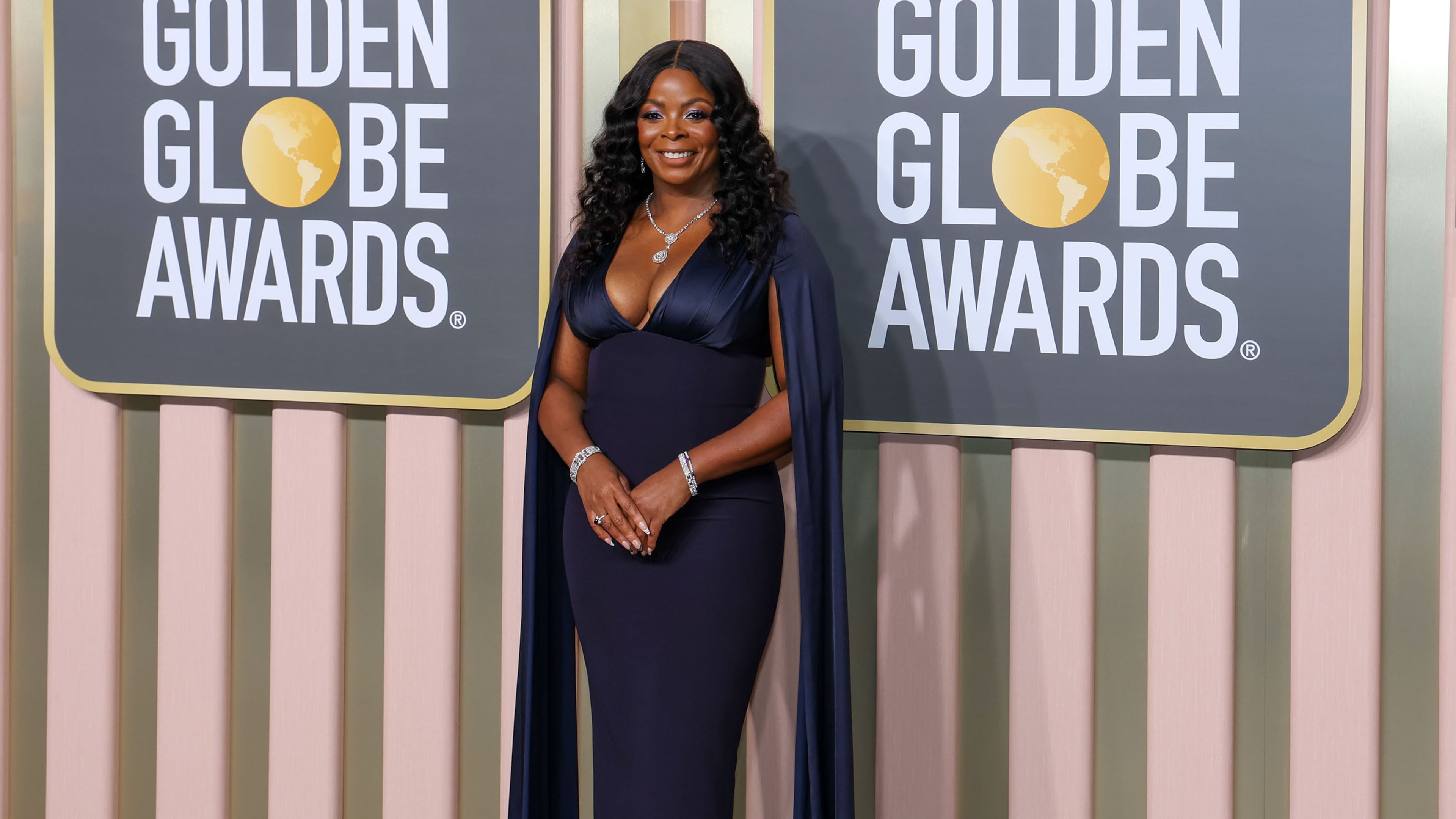 Janelle James arrives at the 80th Golden Globe Awards at the Beverly Hilton Hotel on Tuesday, Jan. 10, 2023, in Beverly Hills, California. (Robert Gauthier/Los Angeles Times/TNS)