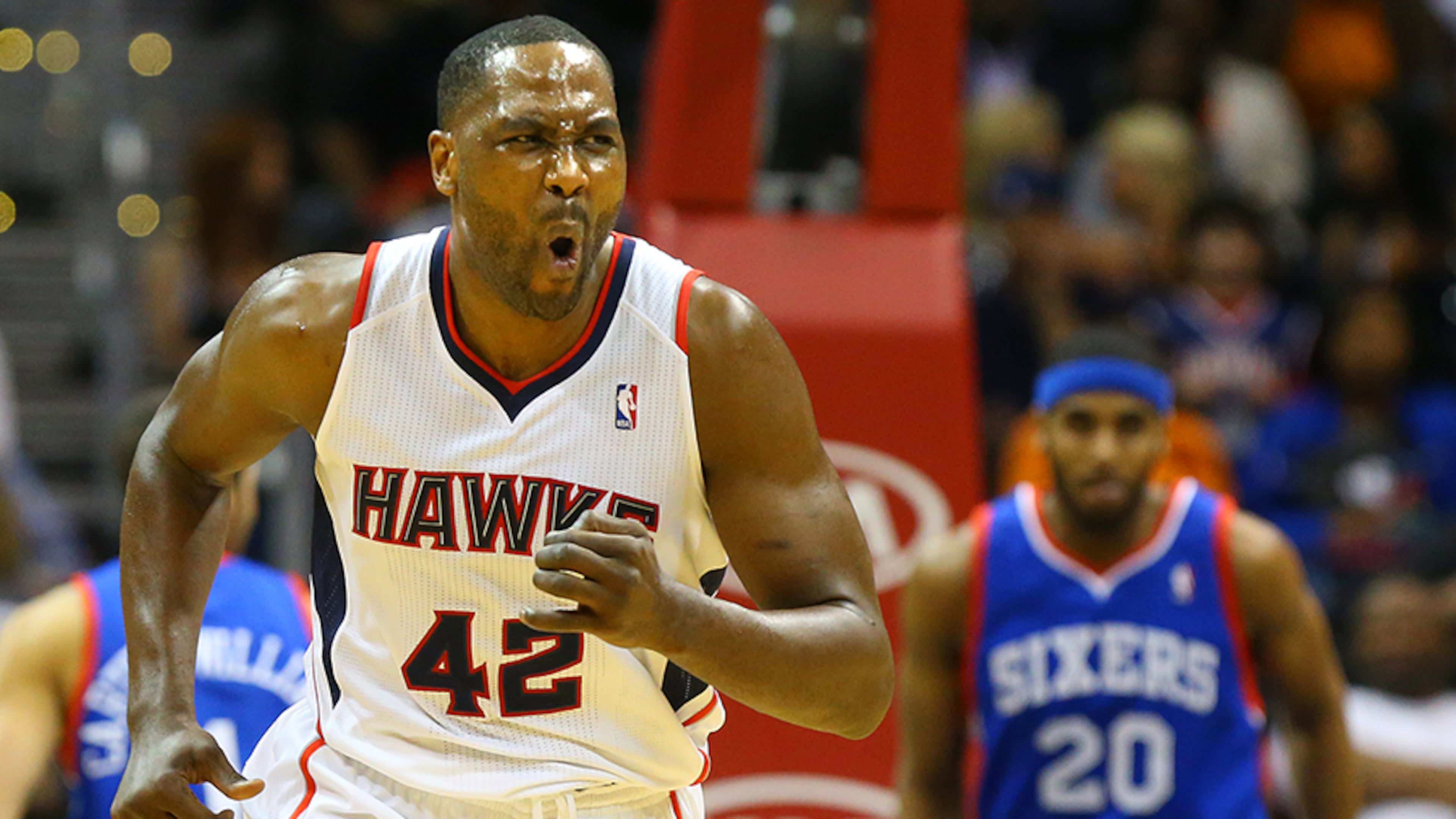 Elton Brand played 73 games, including 15 starts, for the Hawks last season.