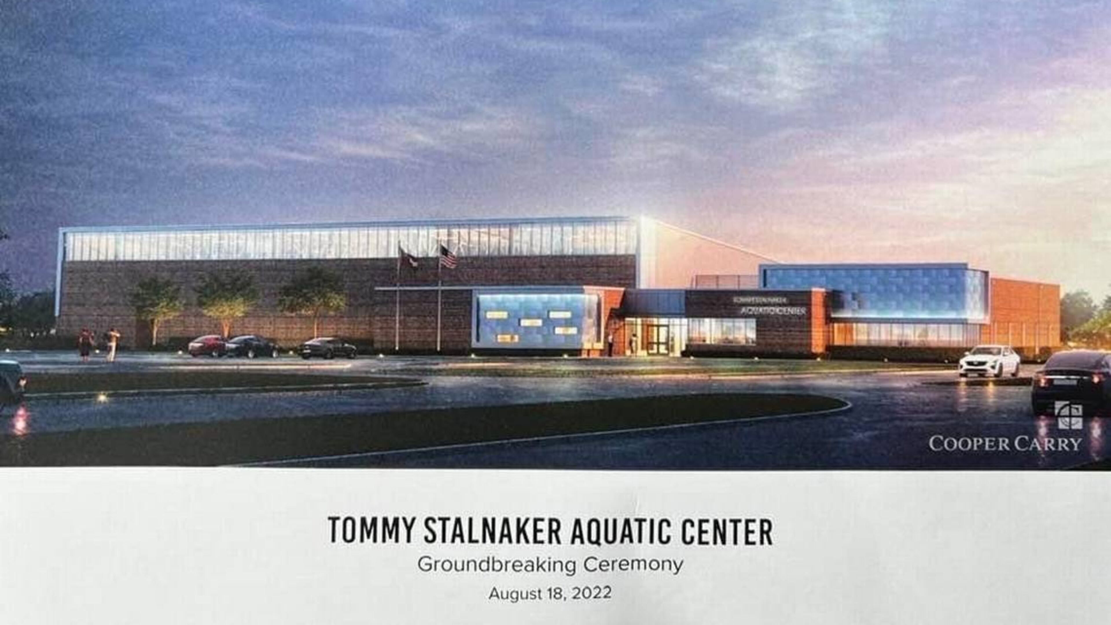 Rendering of the Tommy Stalnaker Aquatic Center expected to open fall 2023. (Courtesy of the Houston County School District)