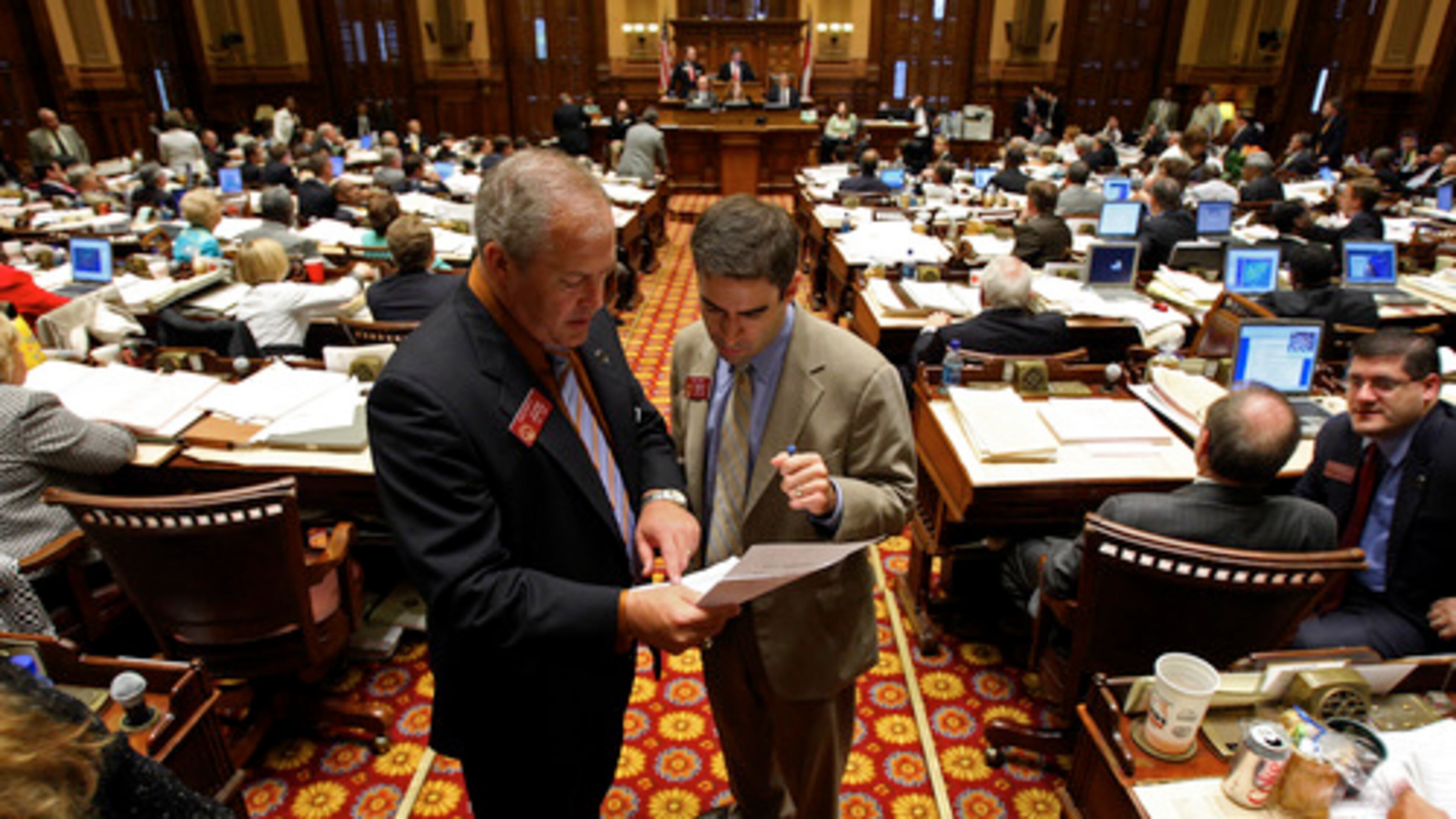 Rep. Chuck Martin, left, is shown in this AJC file photo. AJC FILE PHOTO