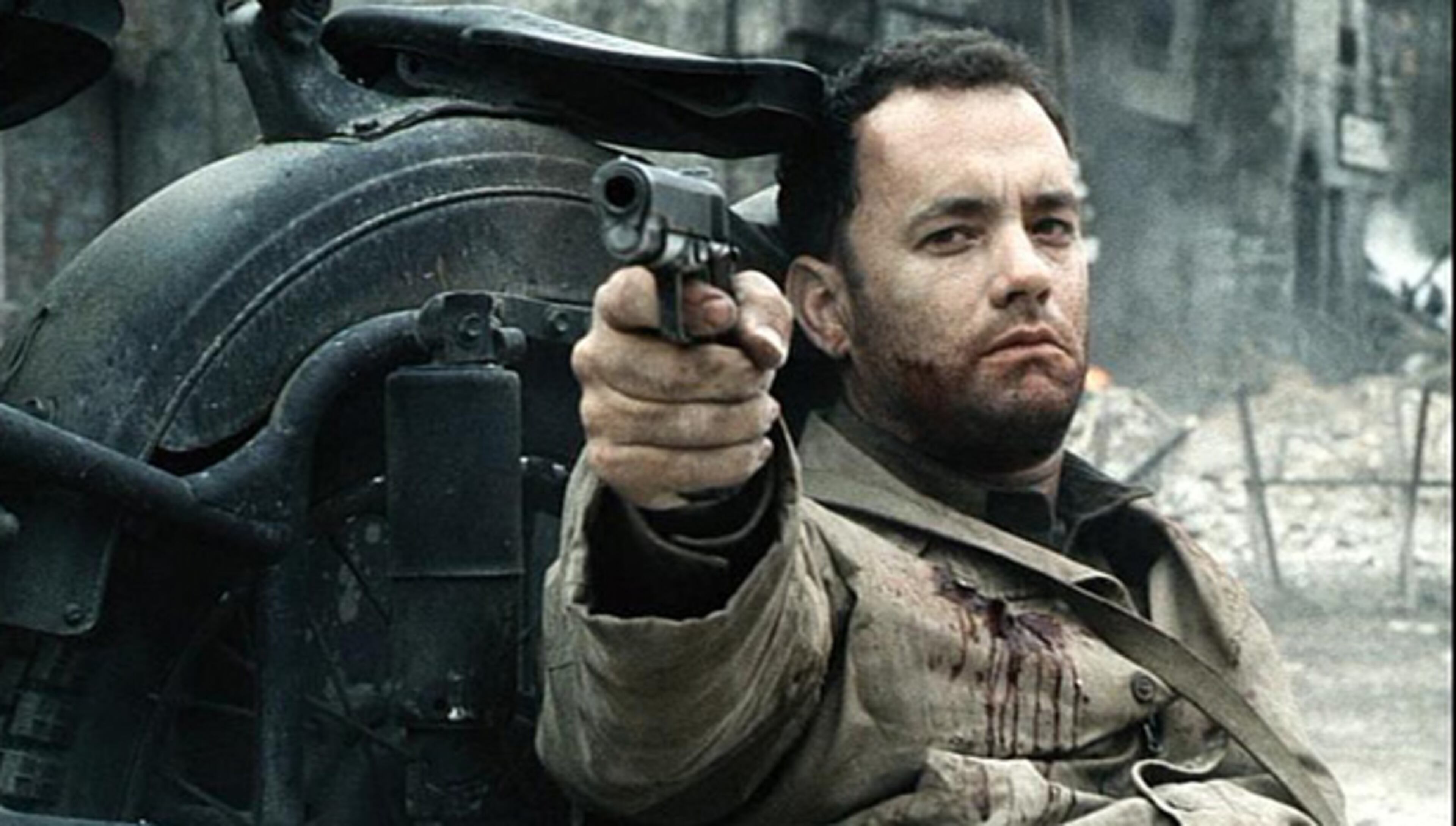 Tom Hanks in a scene from "Saving Private Ryan."