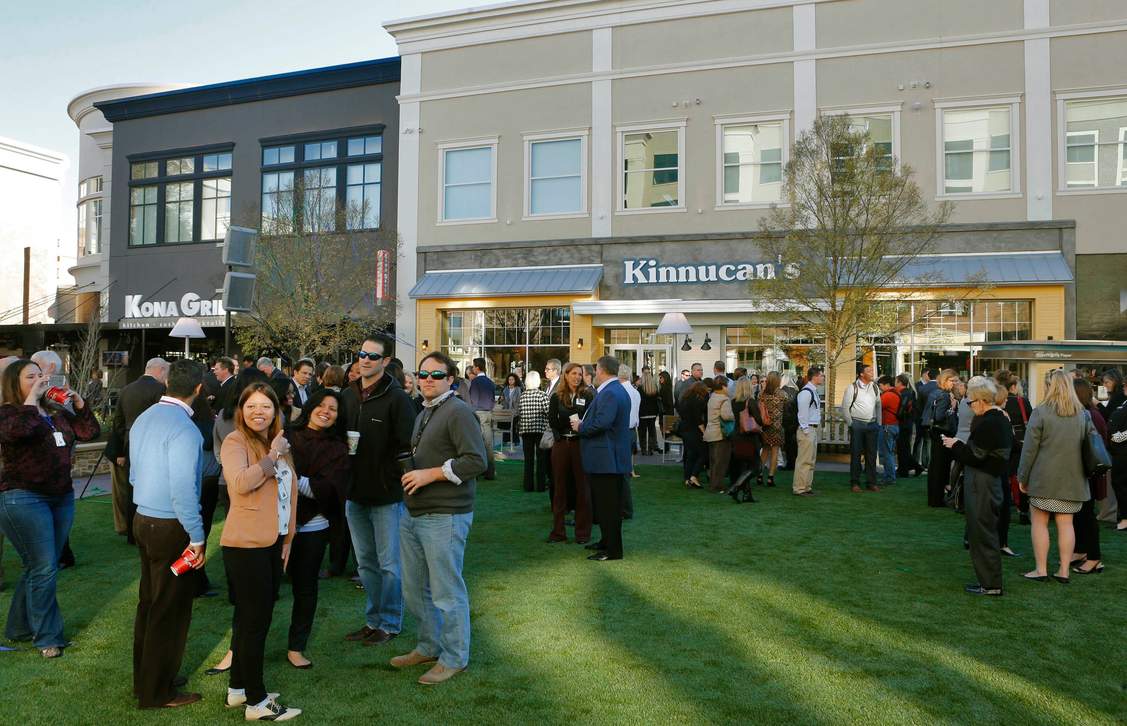The grand opening celebration Oct. 30, 2014 at Avalon, North American Properties' $600 million mixed-use development in Alpharetta, included a VIP breakfast, speeches, a parade of merchants, music performances, and chef demonstrations. New to Georgia stores include Soft Surroundings, Cosmetic Market and Lou & Grey. BOB ANDRES / BANDRES@AJC.COM